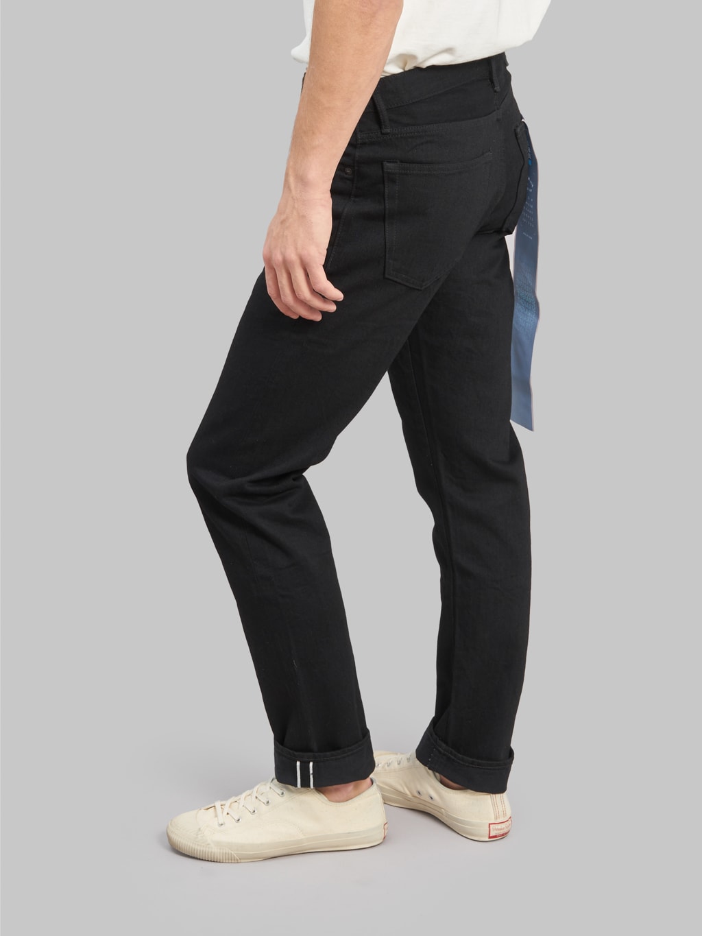 japan blue j314 us cotton circle straight black selvedge jeans fitting