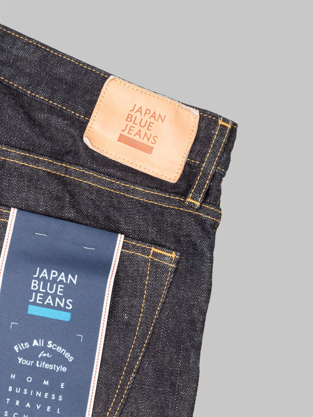 Japan Blue J327 17oz Straight Jeans leather patch