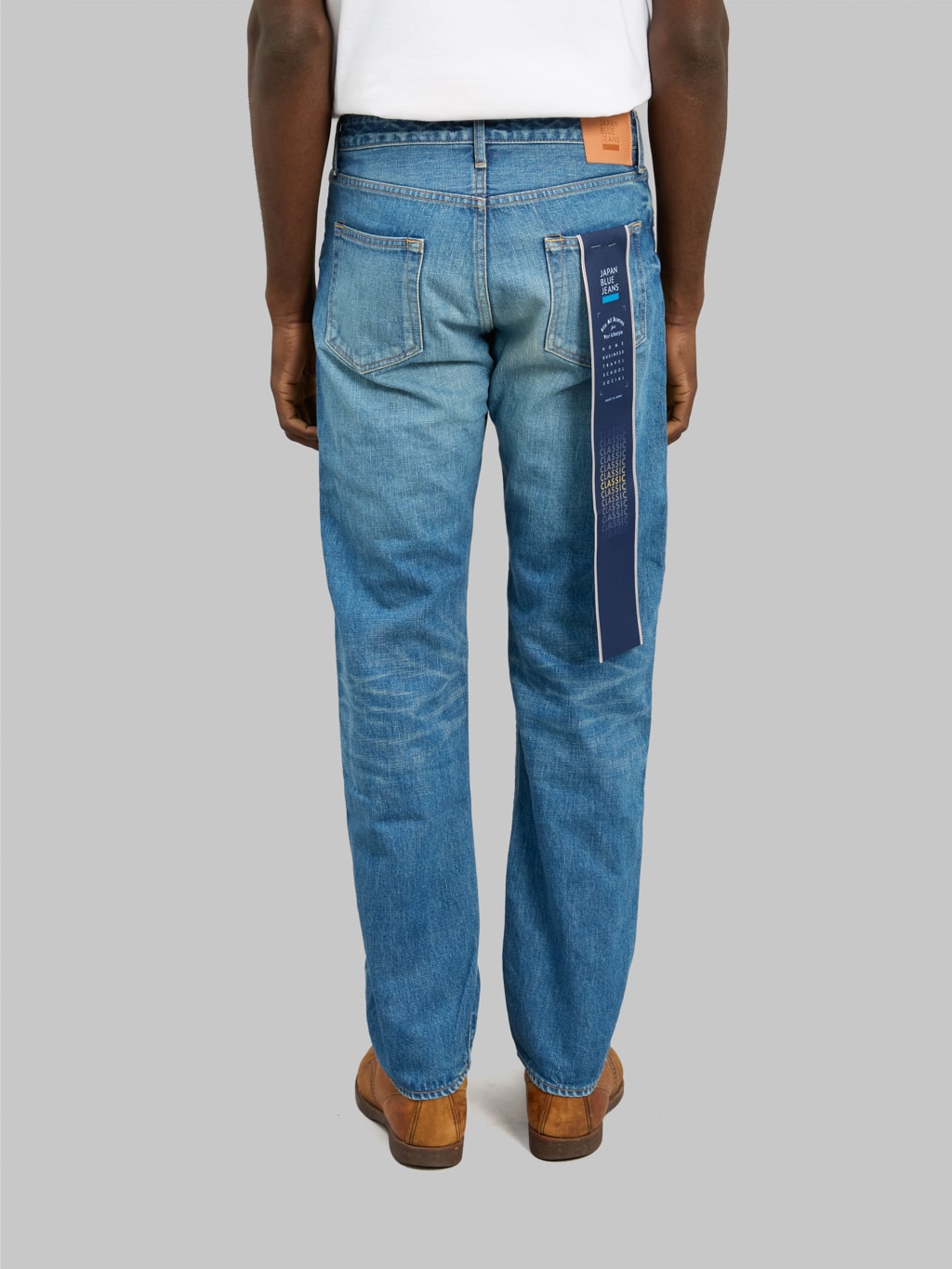 japan blue j404 selvedge denim classic straight jeans back fit