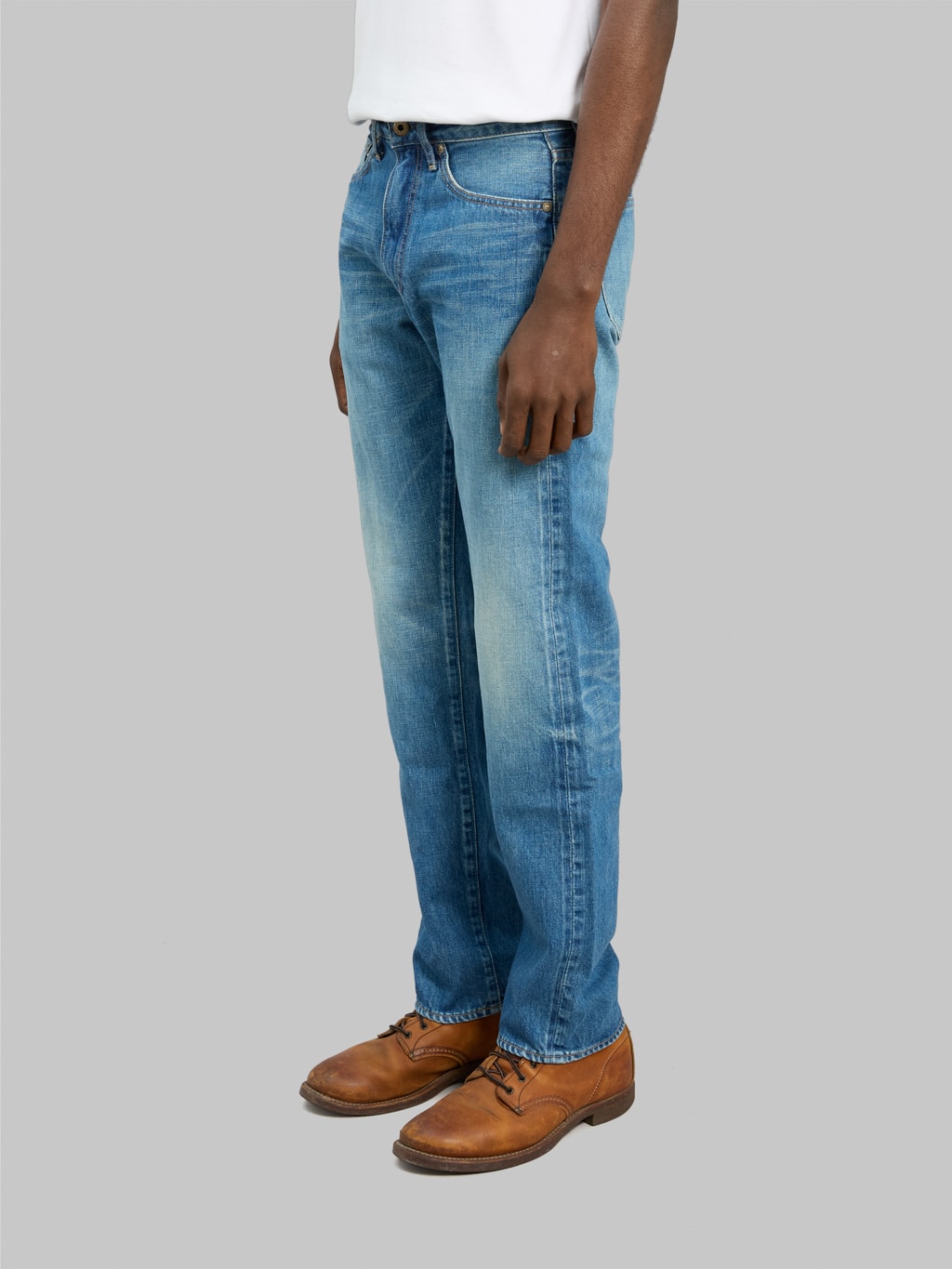 japan blue j404 selvedge denim classic straight jeans side fit