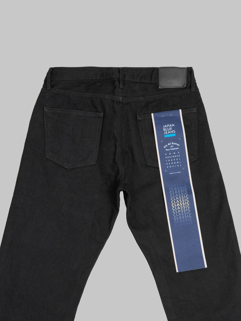 Japan Blue J414 14oz US Cotton Circle Classic Straight Black Jeans