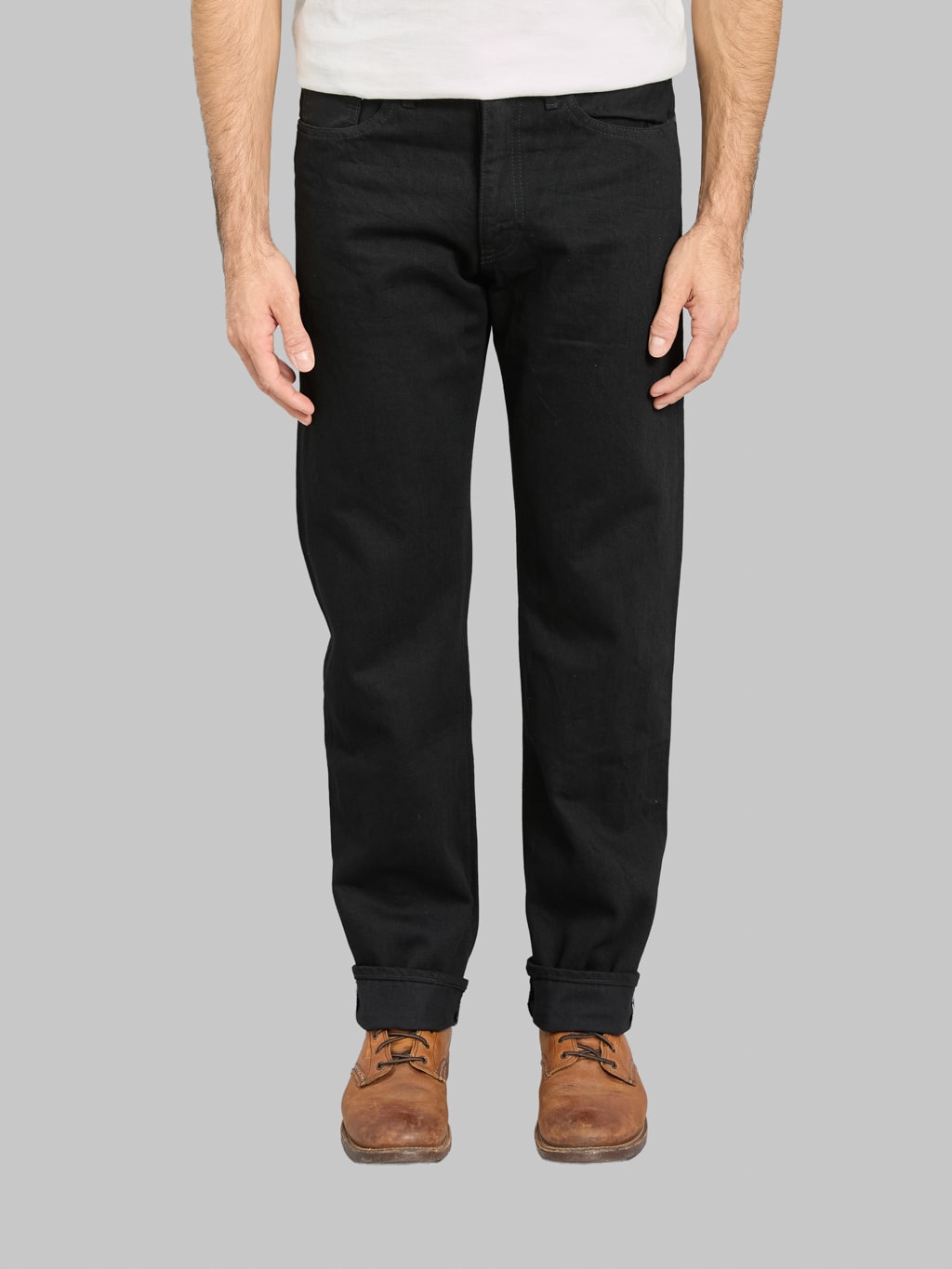 Japan Blue J414 14oz US Cotton Circle Classic Straight Black Jeans