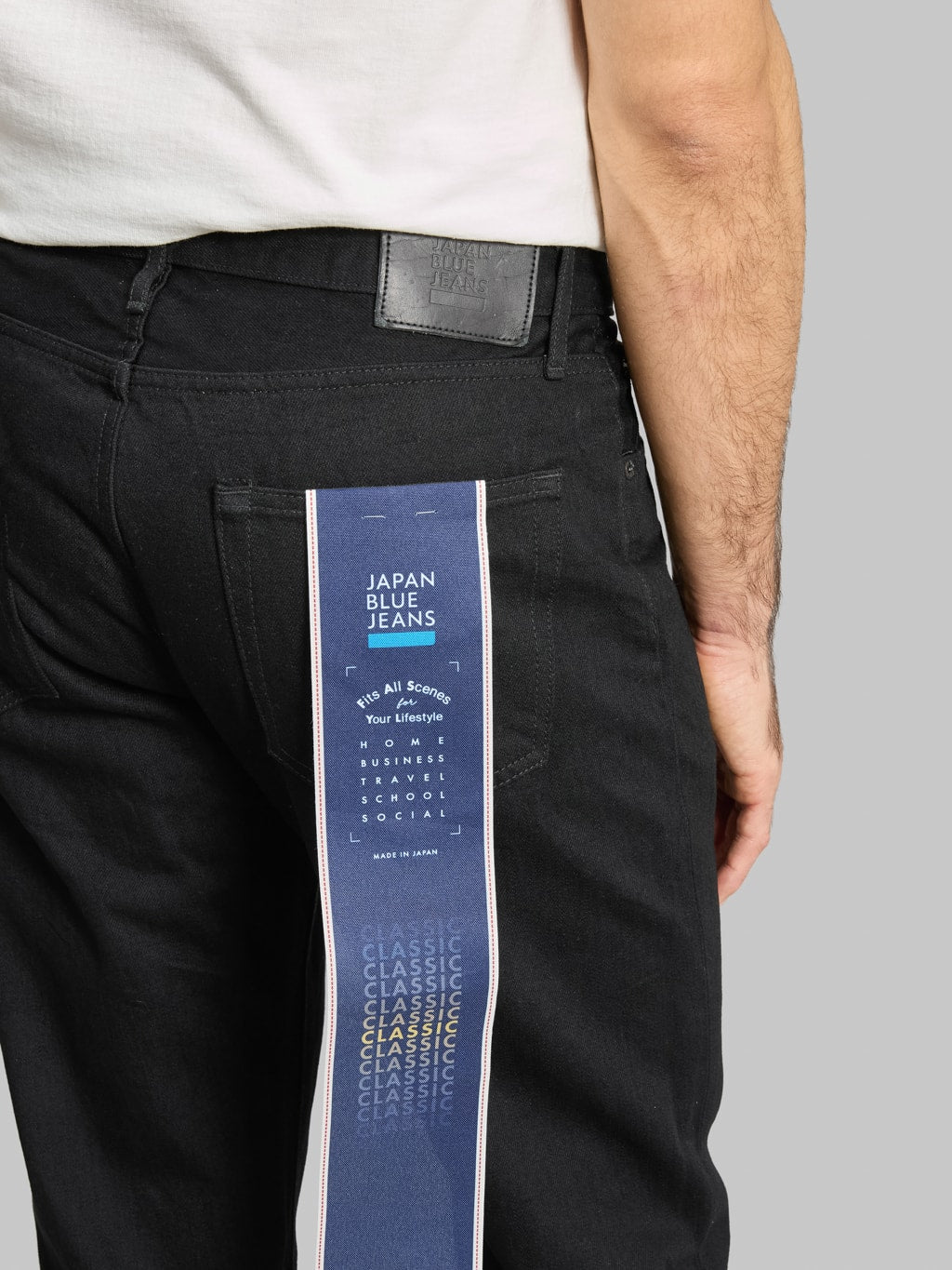 Japan Blue J414 14oz US Cotton Circle Classic Straight Black Jeans