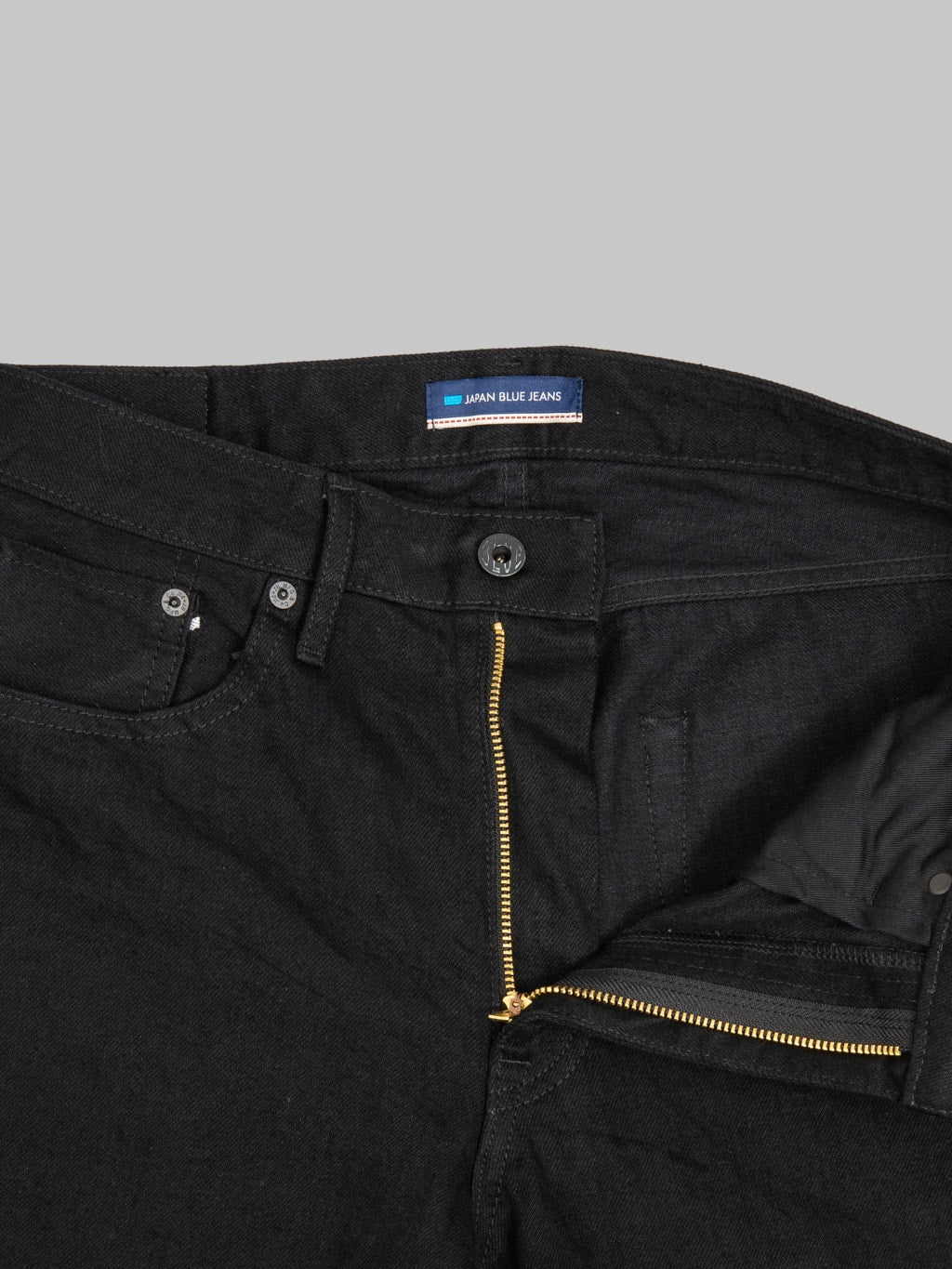 Japan Blue J414 14oz US Cotton Circle Classic Straight Black Jeans