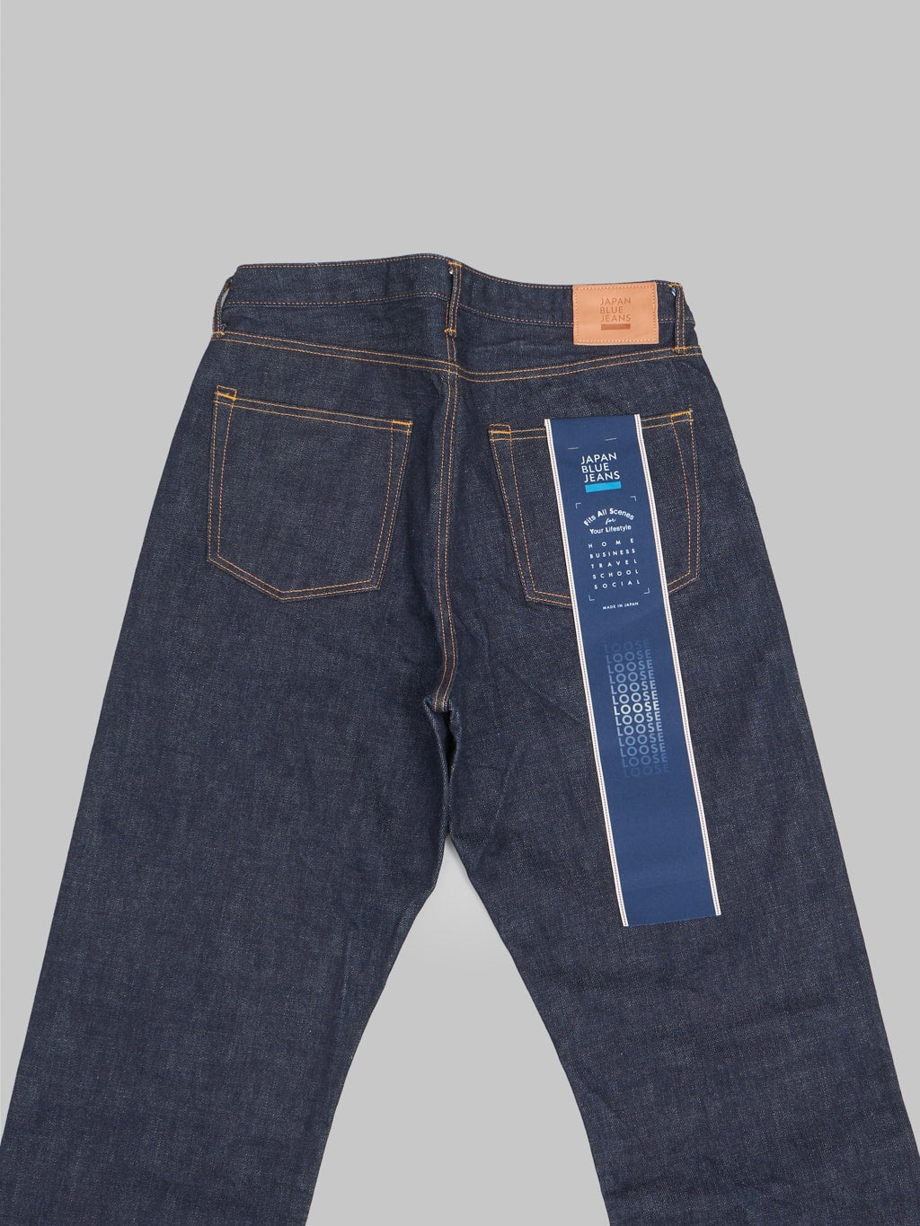 japan blue j501 us cotton circle loose selvedge jeans back details