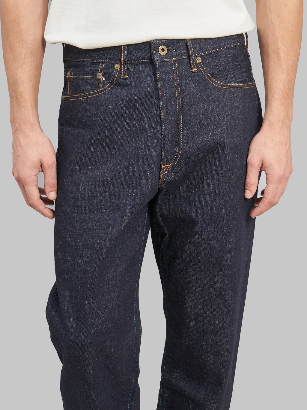 japan blue j501 us cotton circle loose selvedge jeans waist