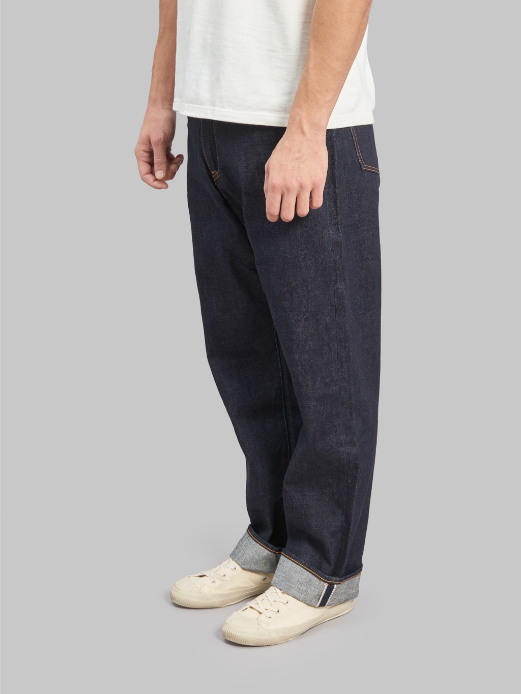 japan blue j501 us cotton circle loose selvedge jeans side fit