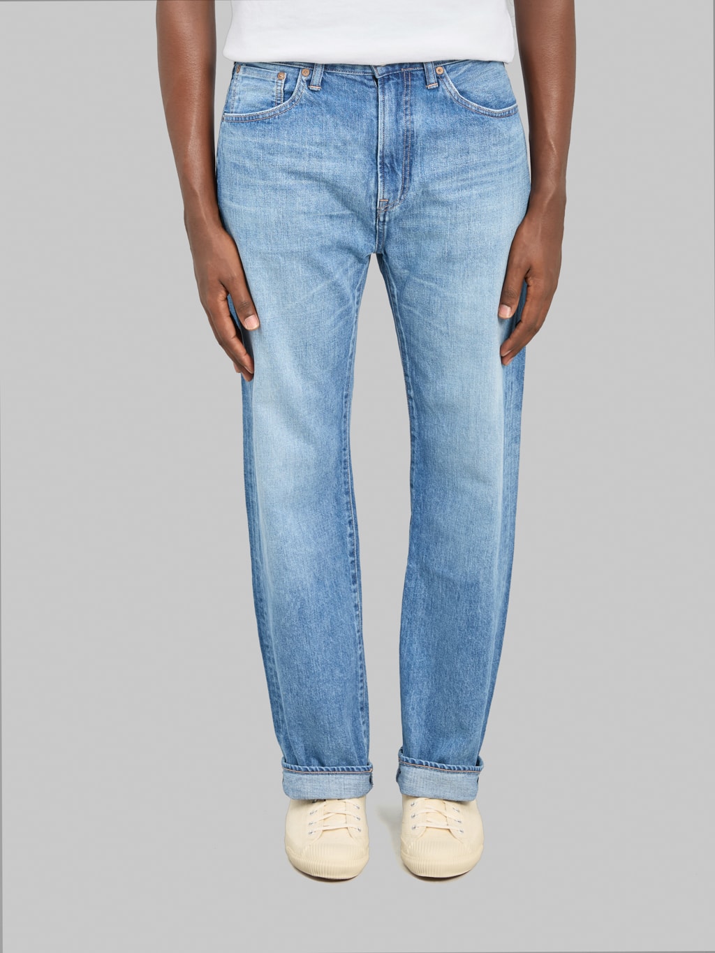 Japan Blue JMJA1300 12oz Wide Straight Jeans Medium Indigo