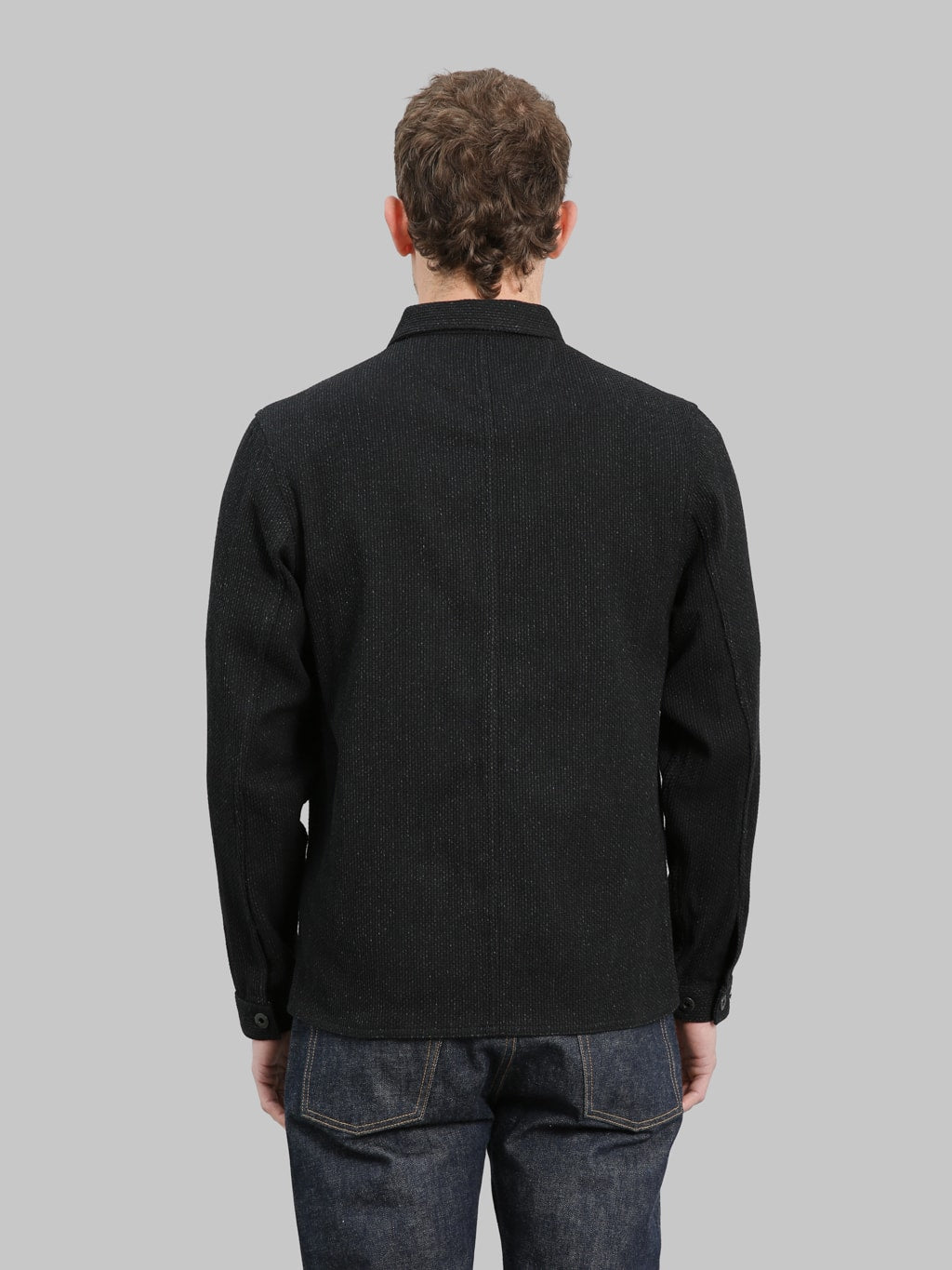 Japan Blue Sashiko Coverall Black fit