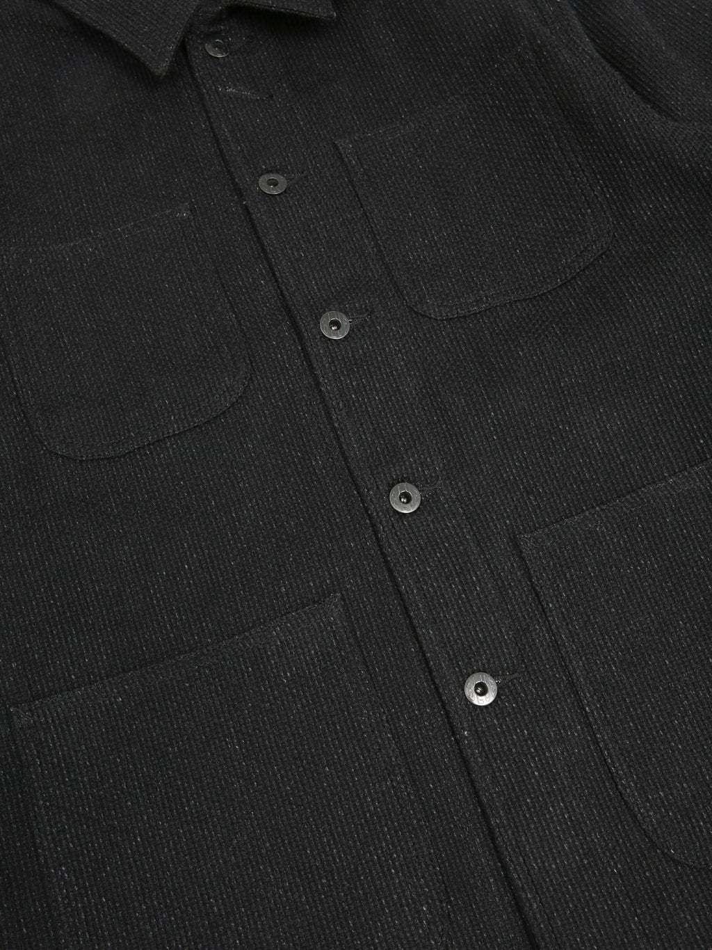 Japan Blue Sashiko Coverall Black buttons