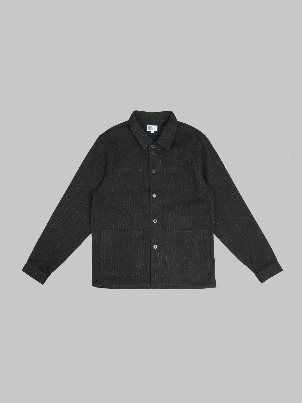 【A.P.C】GARMENT DYED VINTAGE COVERALL BLK Japan Blue Black Sashiko Coverall Jacket | Made in Japan