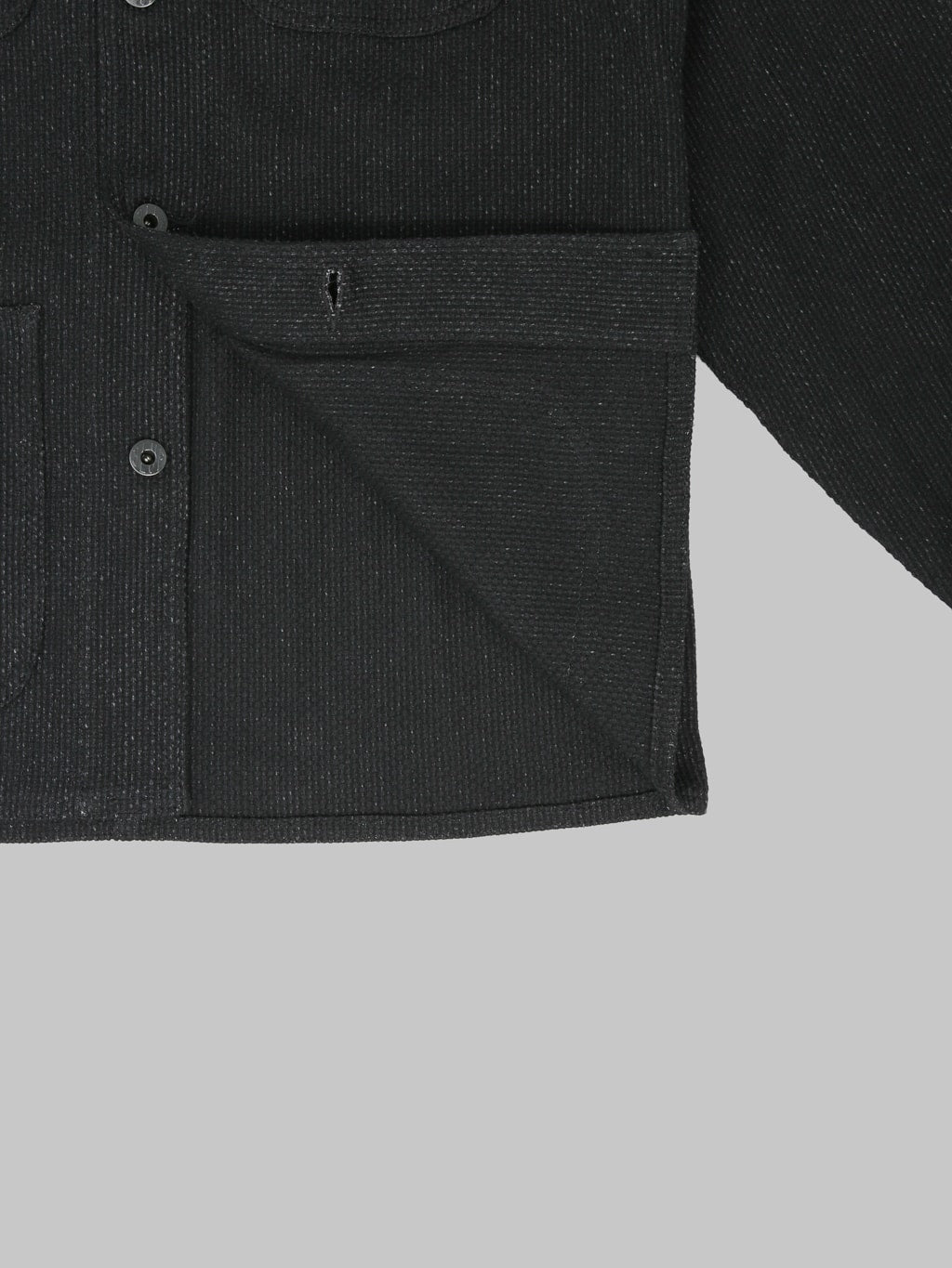 Japan Blue Sashiko Coverall Black weft