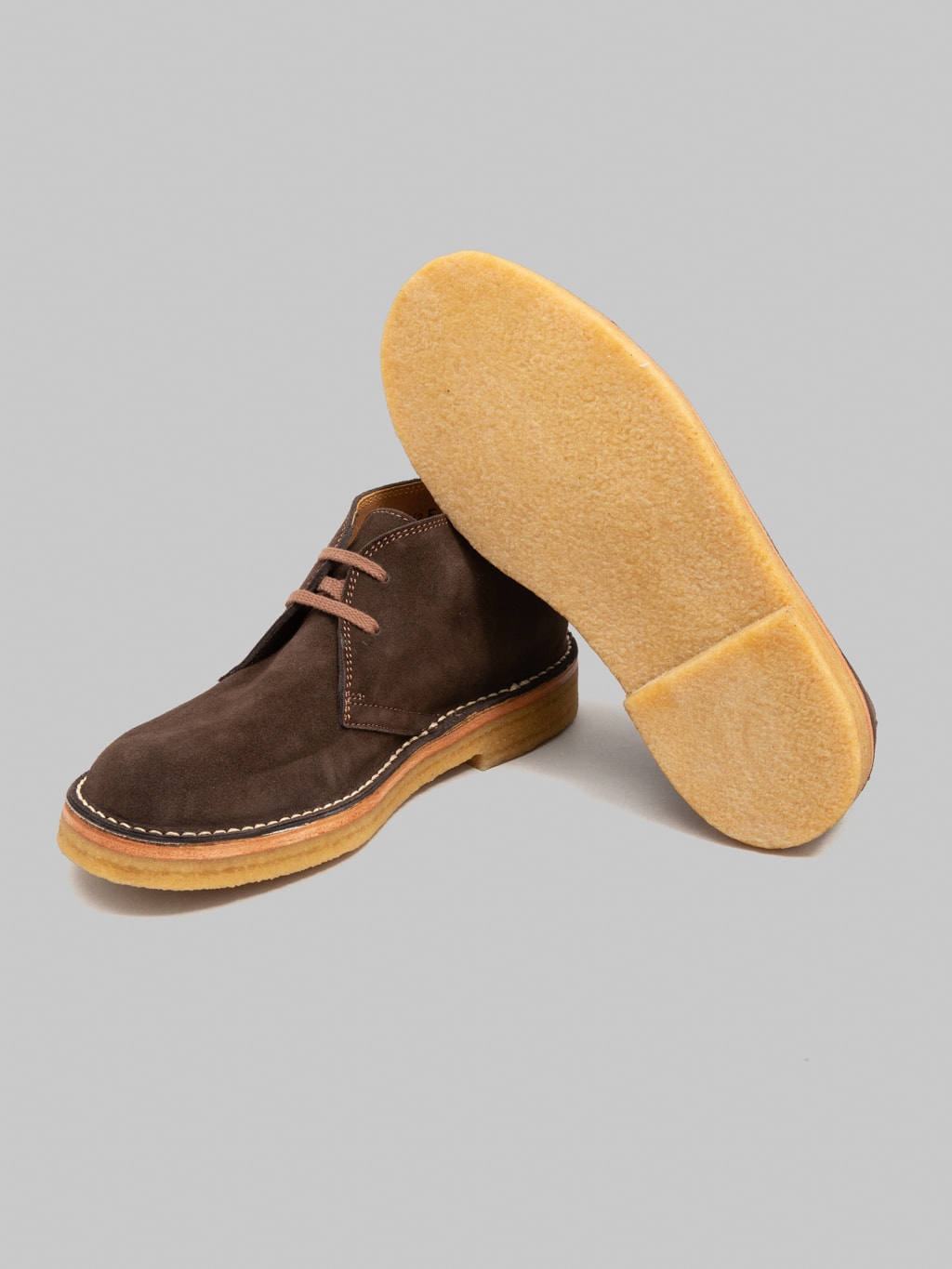 John Lofgren Military Desert Boots Japanese Suede Boots Dark Brown