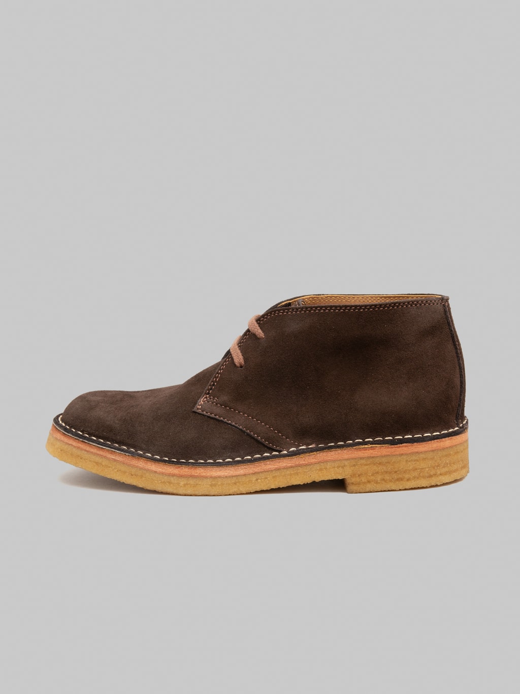 John Lofgren Military Desert Boots Japanese Suede Boots Dark Brown