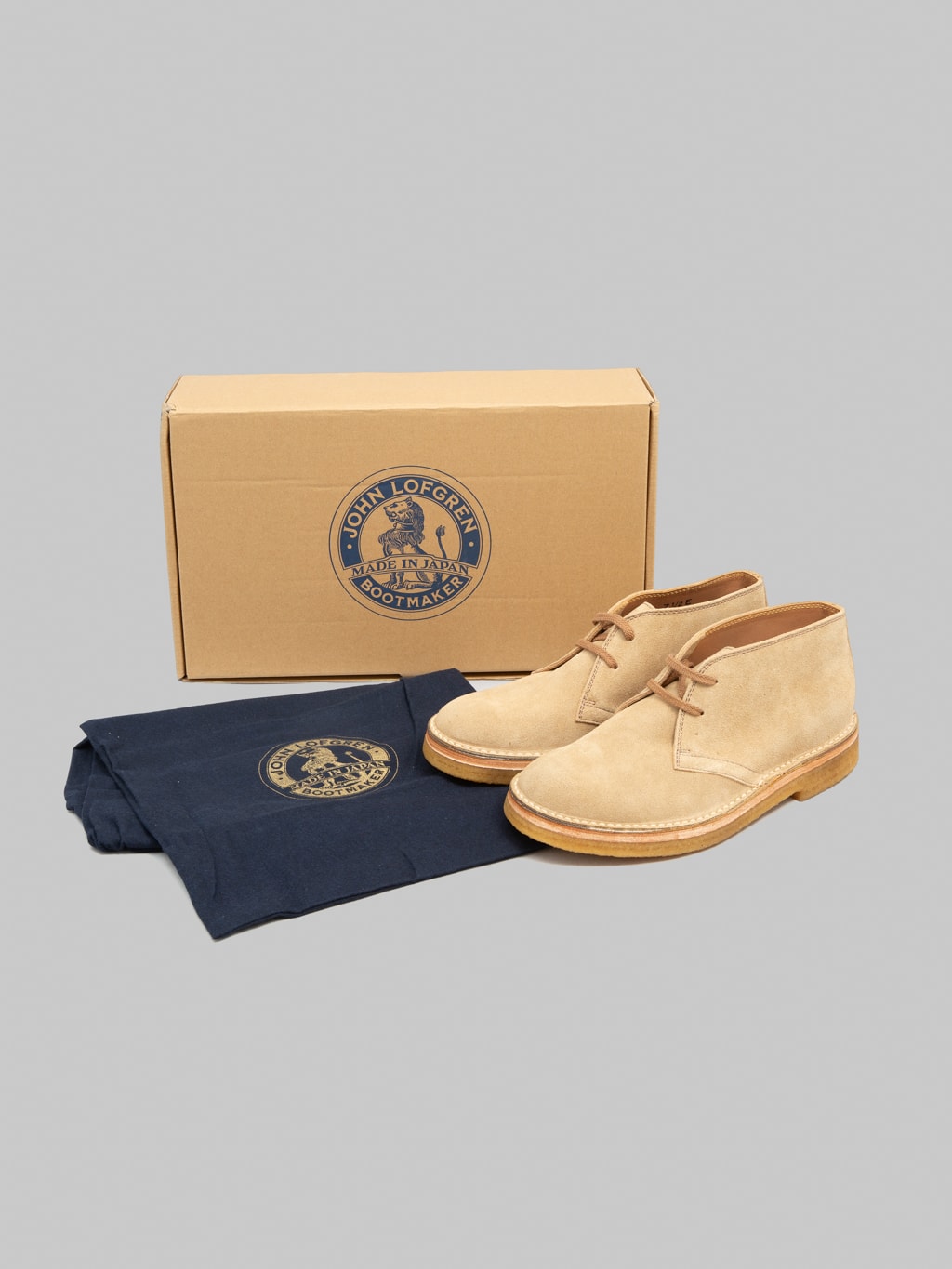 John Lofgren Military Desert Boots Japanese Suede Boots Sand