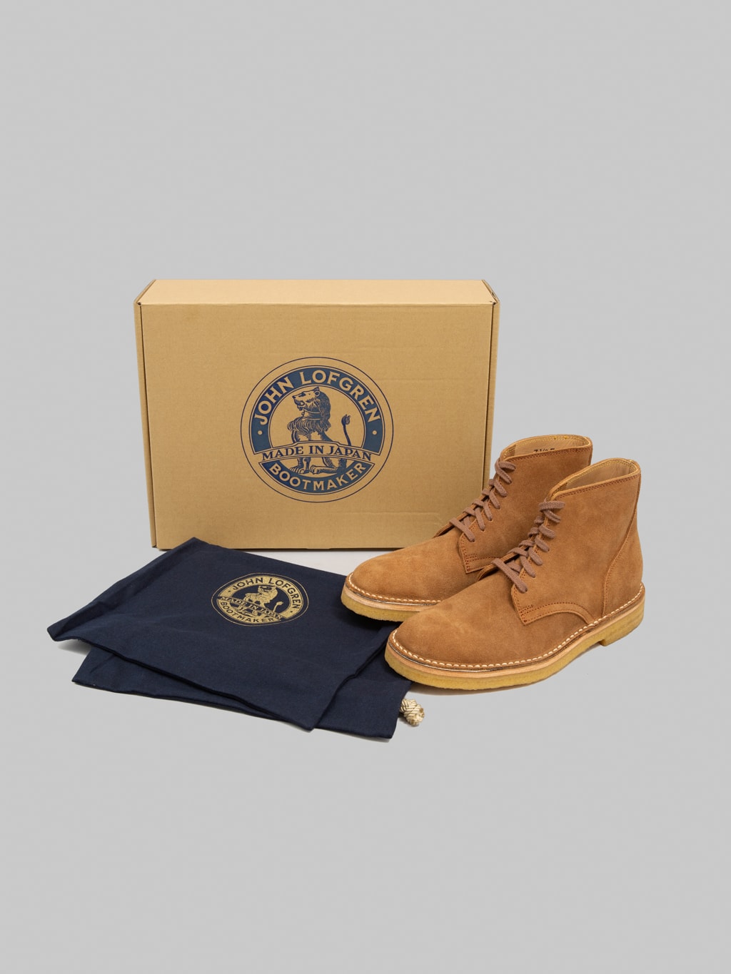 John Lofgren Sahara Boots Japanese Suede Mustard