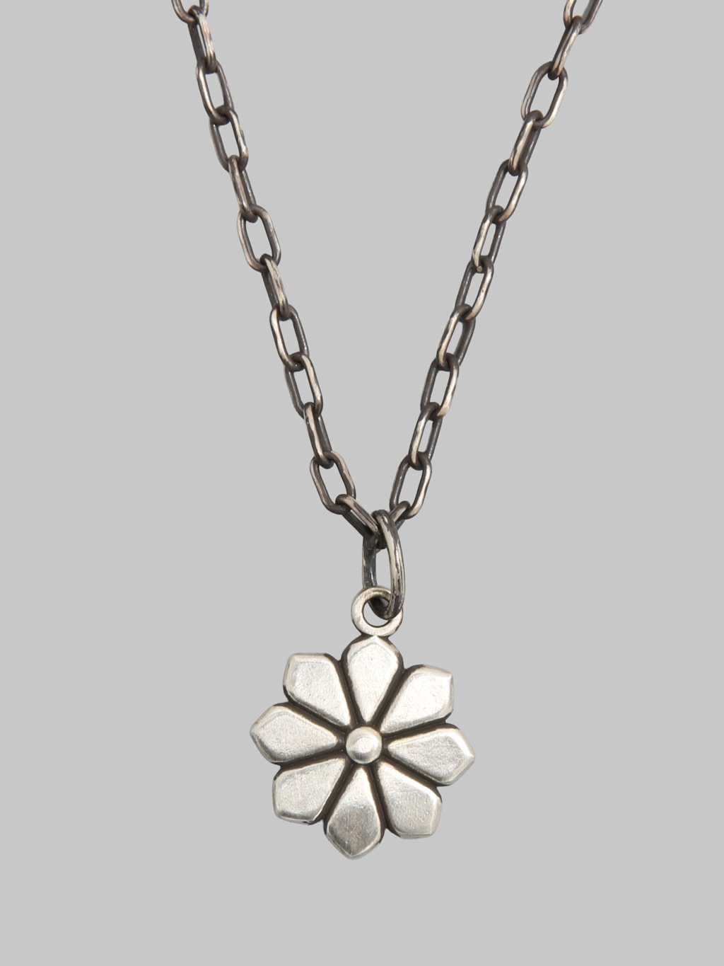 Kobashi Studio 8 Petals Kikumon Yatsu Giku Charm Large Silver 925 front