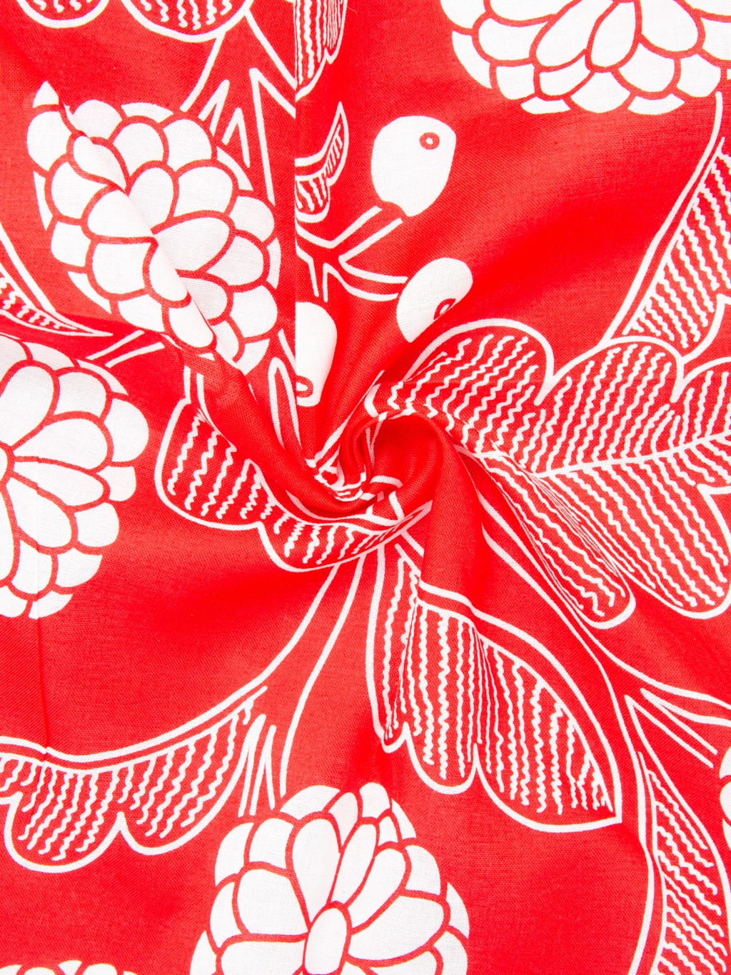 Kobashi Studio Japanese Chrysanthemum Bandana Red "Shinku"