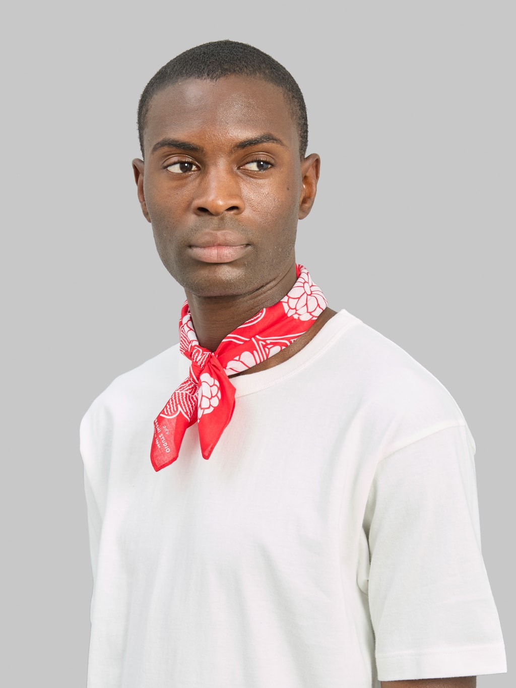 Kobashi Studio Japanese Chrysanthemum Bandana Red "Shinku"