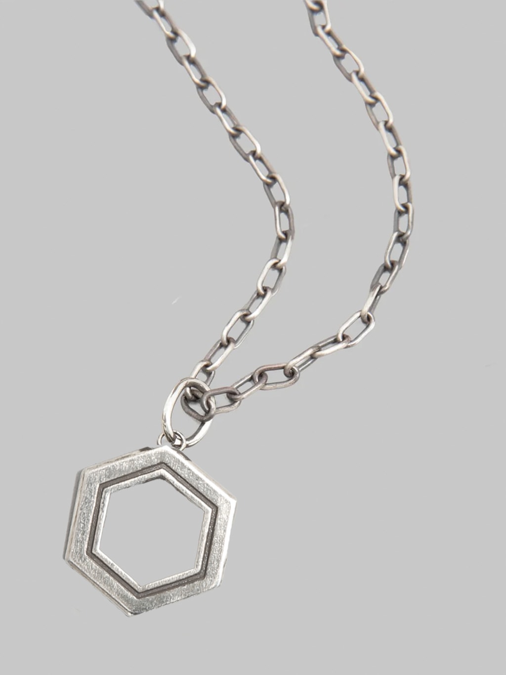 Kobashi Studio "Kikkou-Aki" Hexagon Charm Large Silver 925