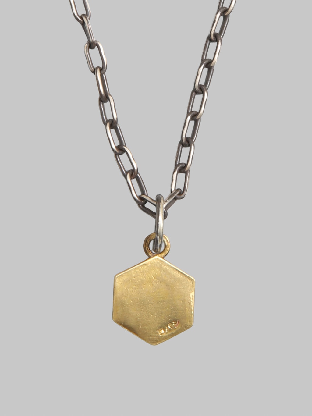 Kobashi Kikkou Hexagon Charm Medium Brass back