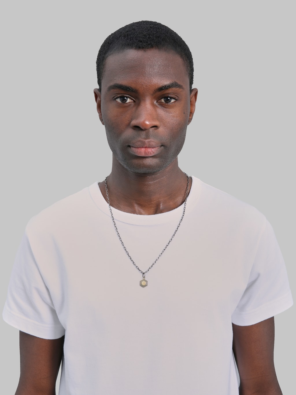 Kobashi Kikkou Hexagon Charm Medium Brass styled