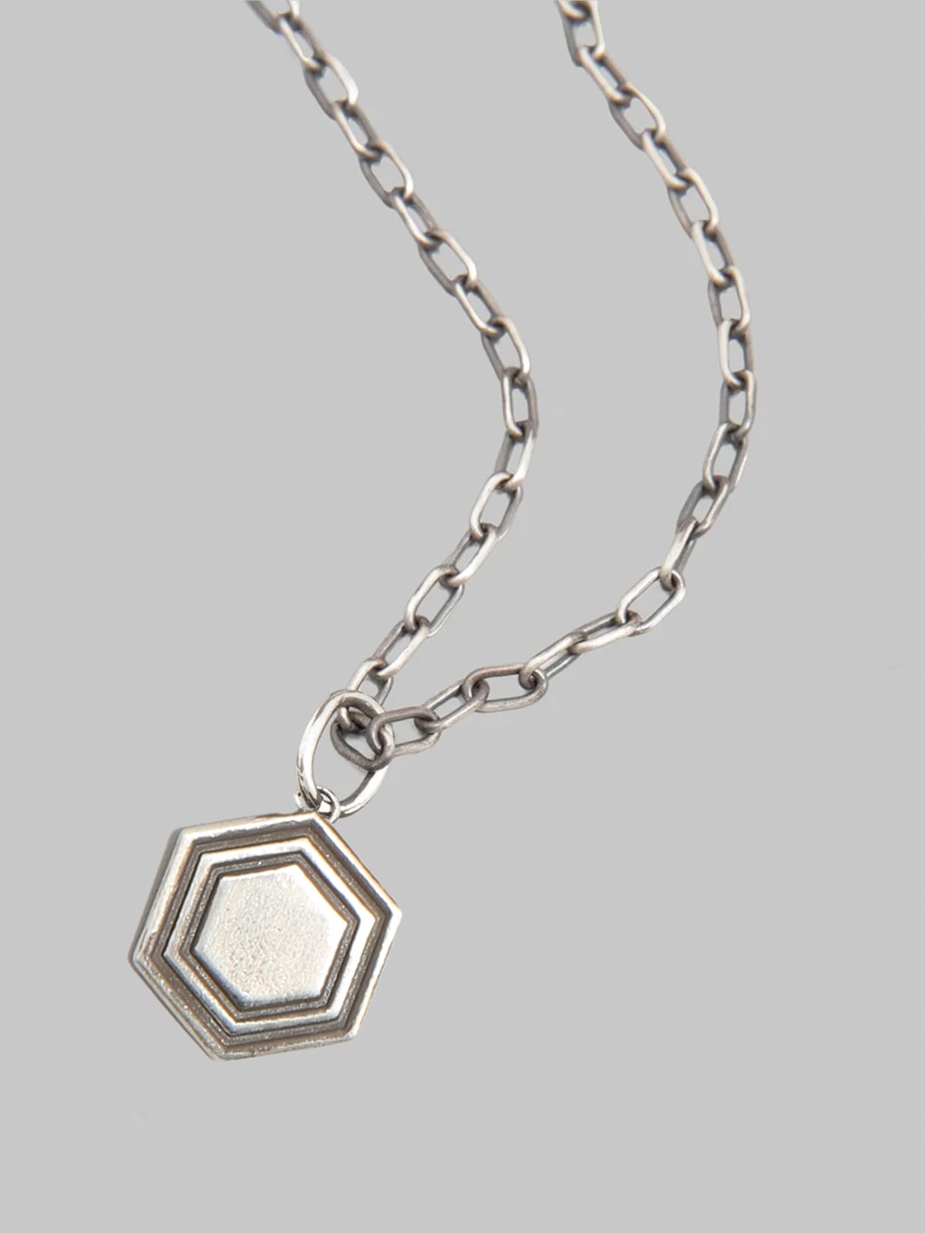 Kobashi Kikkou Hexagon Charm Medium Silver 925 detail