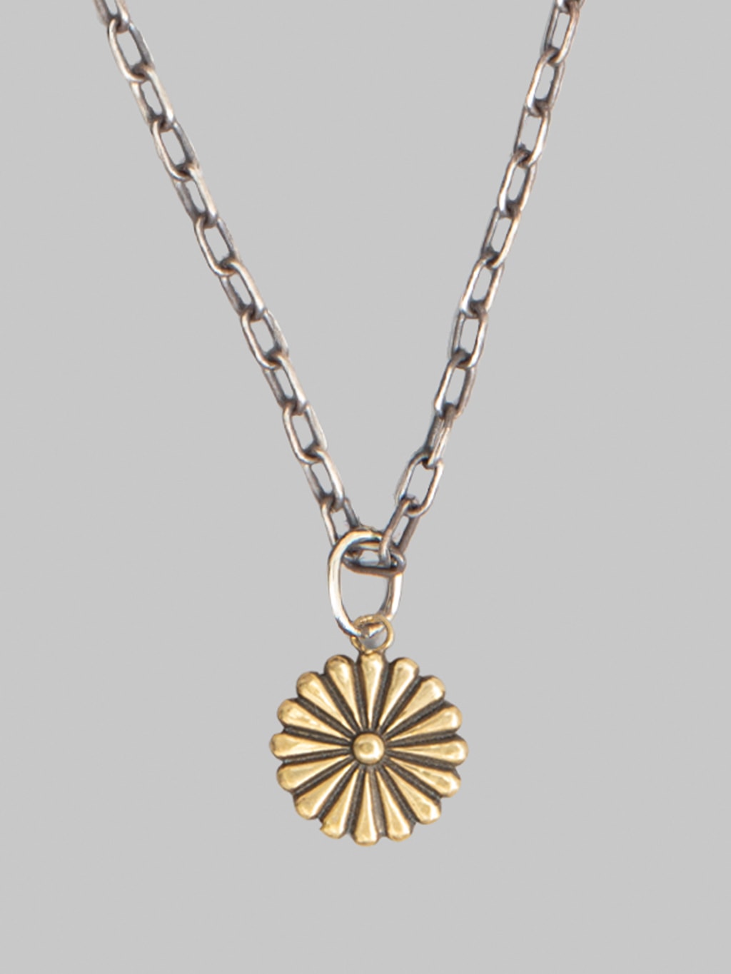 Kobashi Studio Kikumon Charm Medium Brass flower