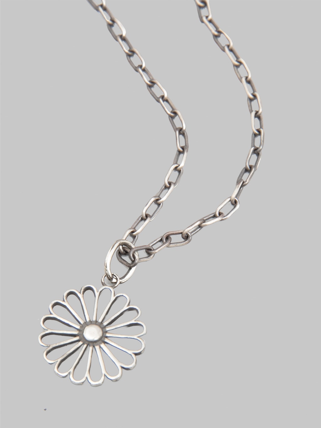 Kobashi Studio Kikumon Sukashi Charm Large Silver 925 front