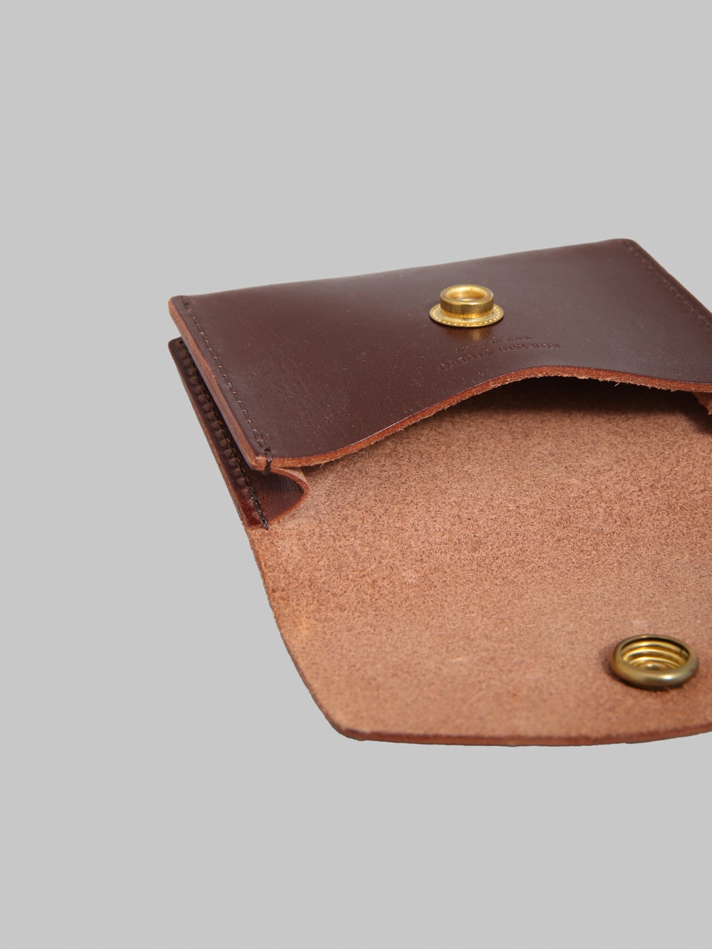 Kobashi Studio Leather Card Case Brown - Redcast Heritage Co.