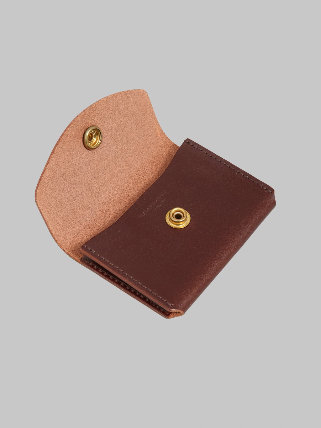 Kobashi Studio Leather Card Case Brown - Redcast Heritage Co.