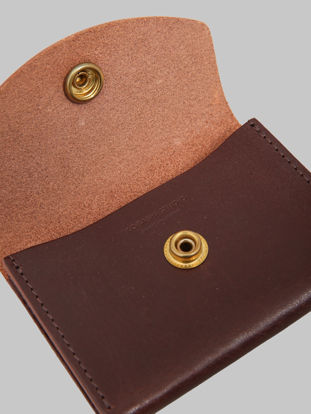Kobashi Studio Leather Card Case Brown - Redcast Heritage Co.