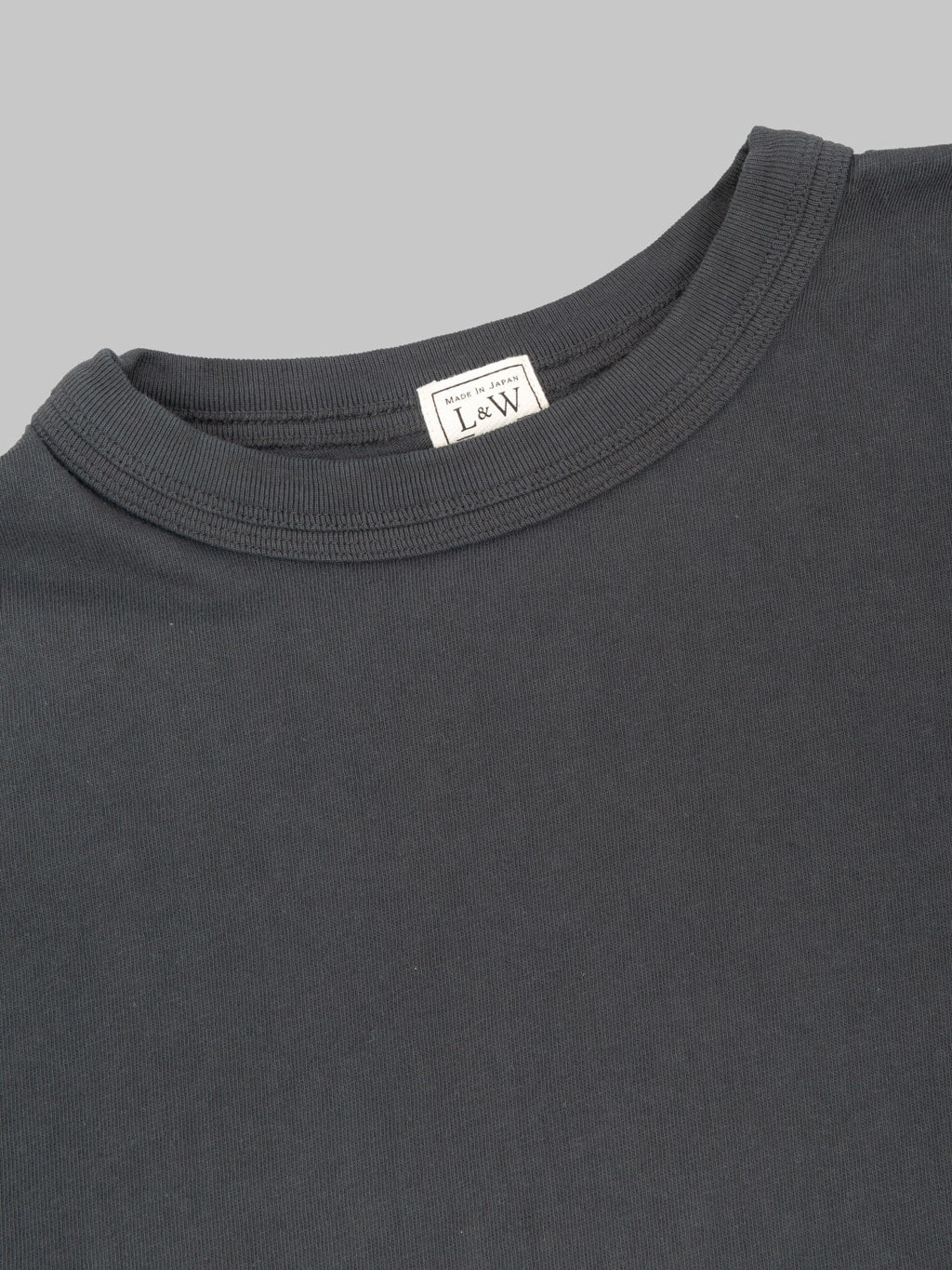 Loop & Weft Loopwheeled Double Binder Crewneck T-Shirt Antique Black