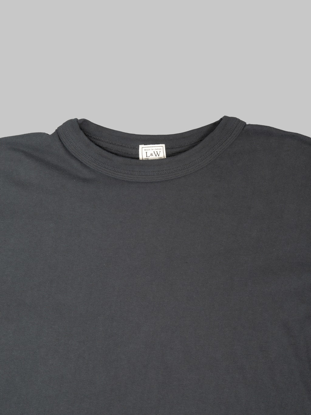 Loop & Weft Loopwheeled Double Binder Crewneck T-Shirt Antique Black