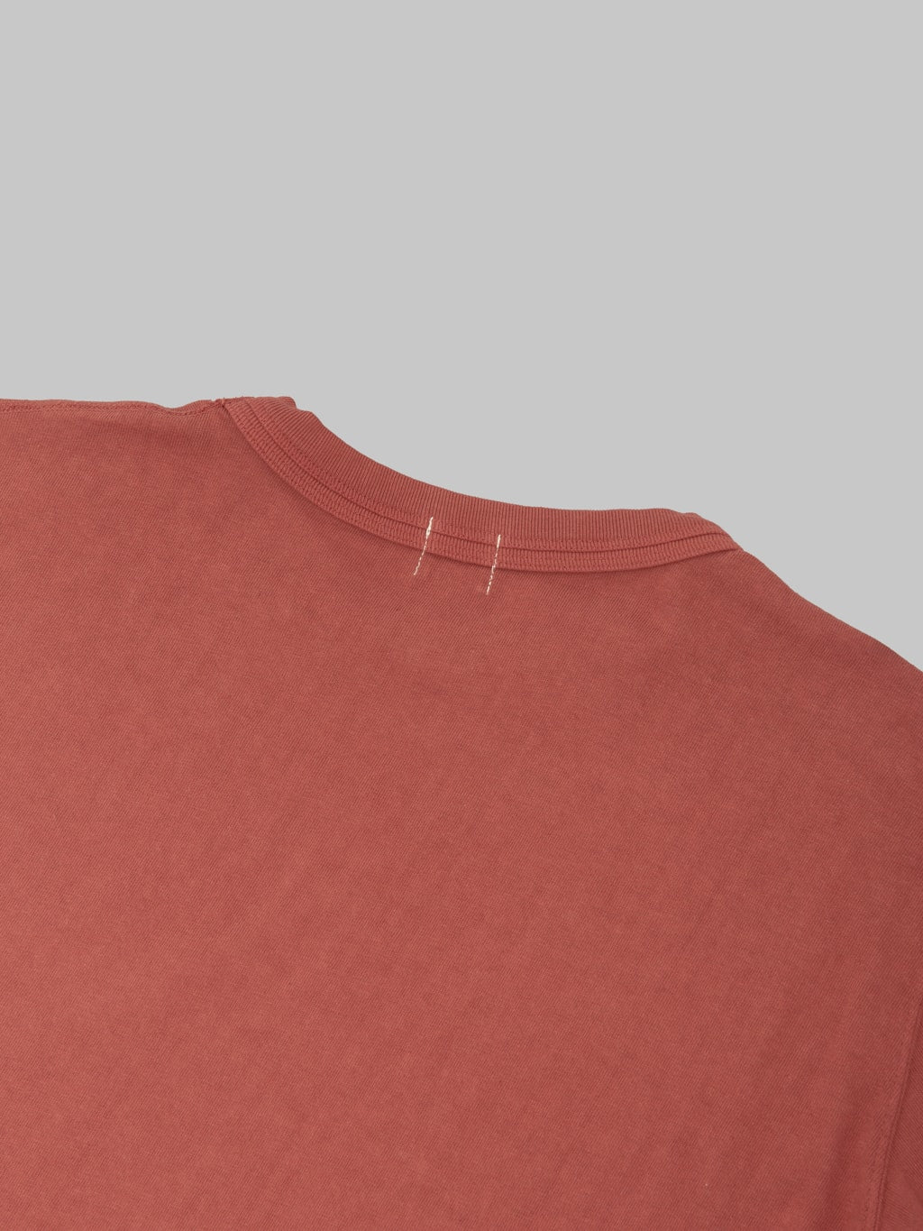 Loop & Weft Loopwheeled Double Binder Crewneck T-Shirt Burgundy
