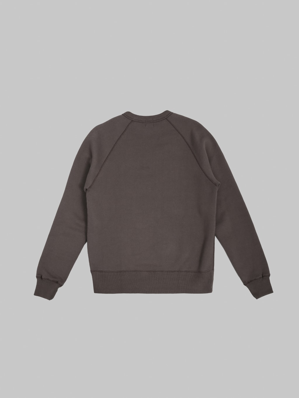 Loop & Weft Super Fluffy Knit Raglan V-Gusset Crewneck Sweatshirt Classic Black - Redcast Heritage Co.