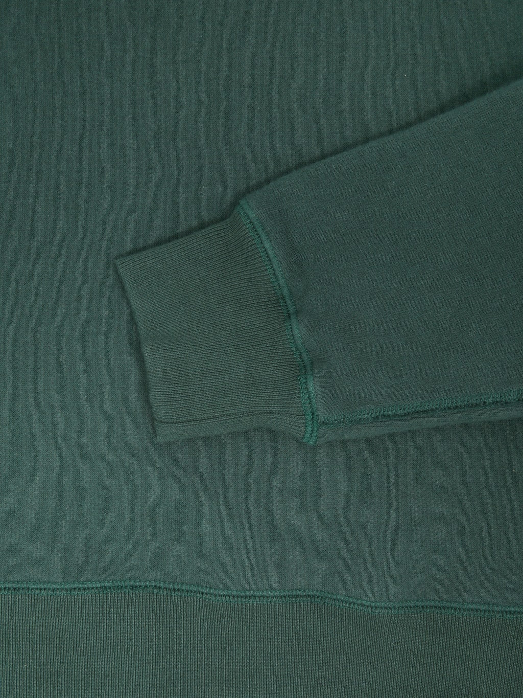 Loop & Weft Super Fluffy Knit Raglan V-Gusset Crewneck Sweatshirt Vintage Forest Green