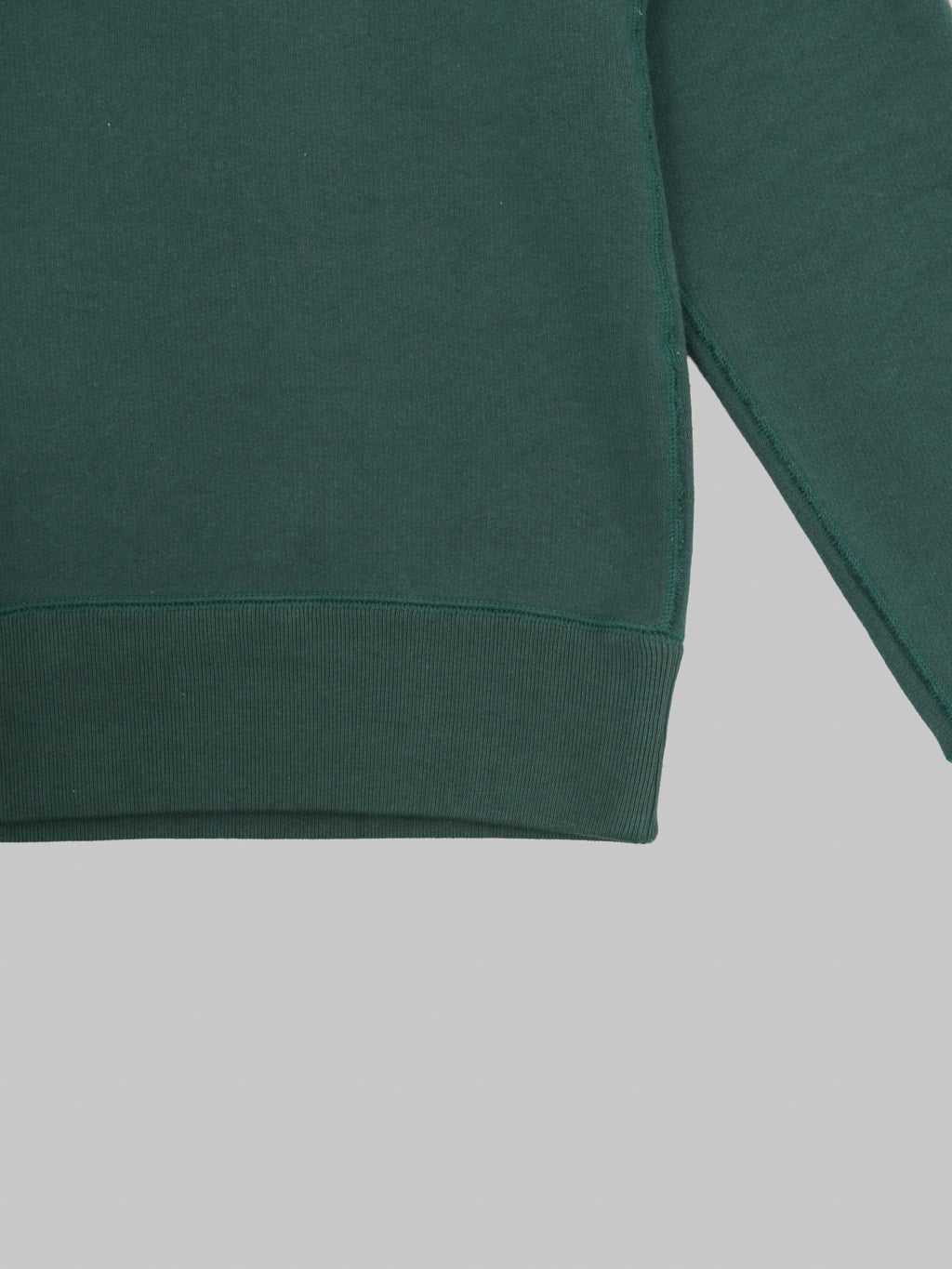 Loop & Weft Super Fluffy Knit Raglan V-Gusset Crewneck Sweatshirt Vintage Forest Green
