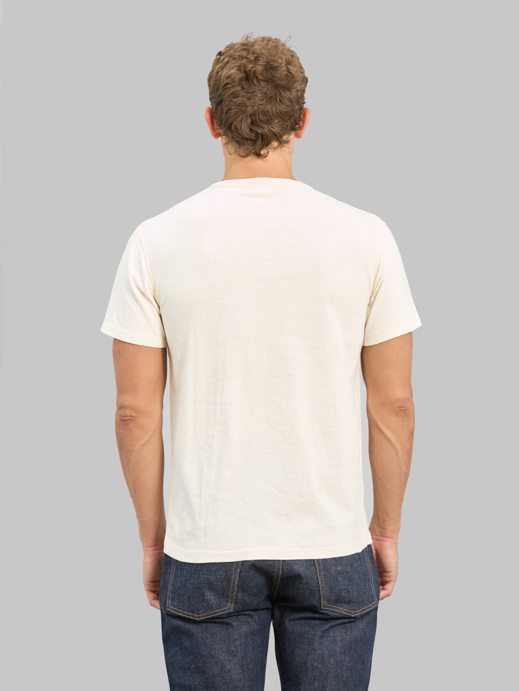 Loop & Weft Loopwheeled Shoulder Taped Crewneck T-Shirt Classic Ivory
