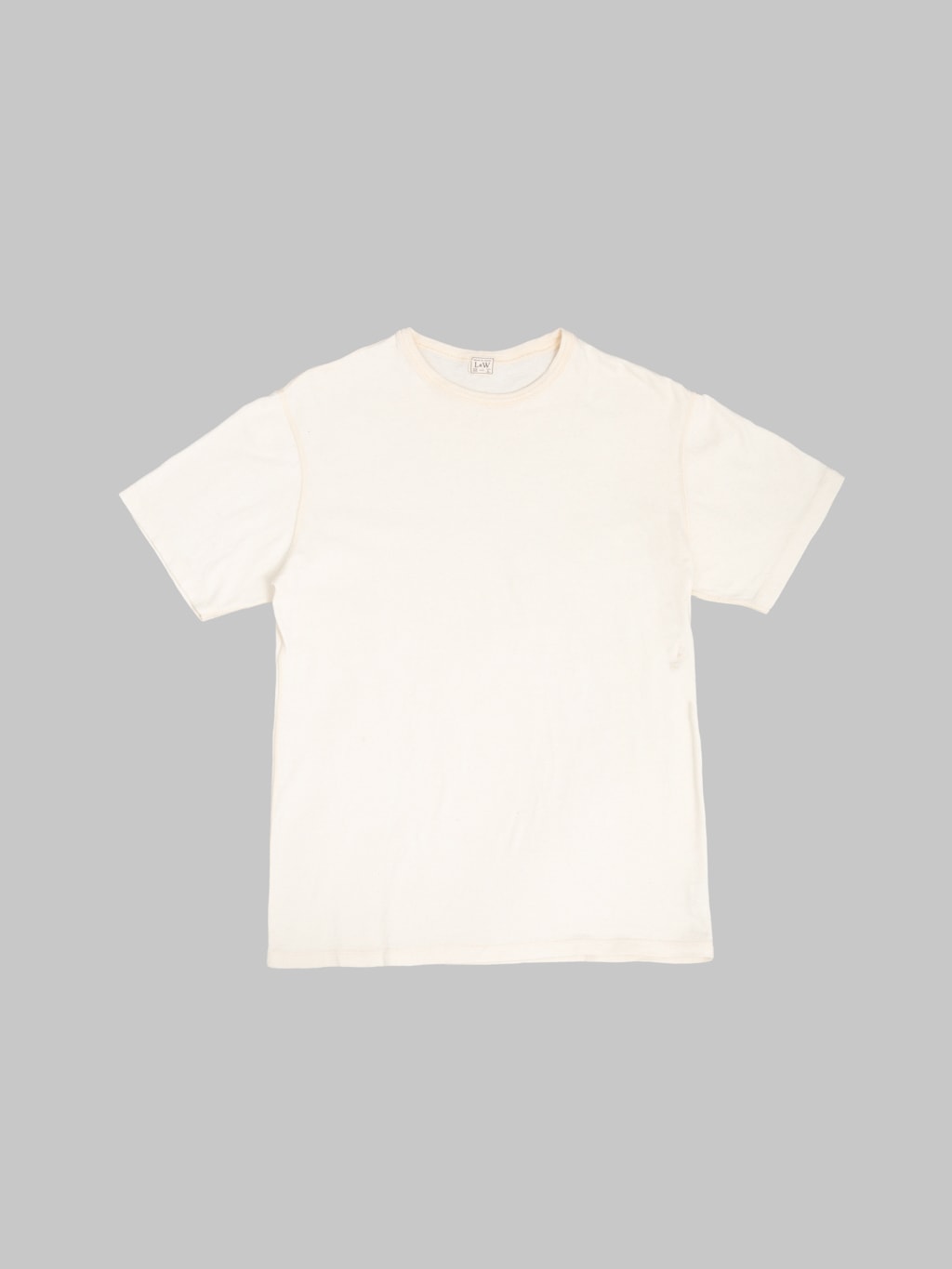 Loop & Weft Loopwheeled Shoulder Taped Crewneck T-Shirt Classic Ivory