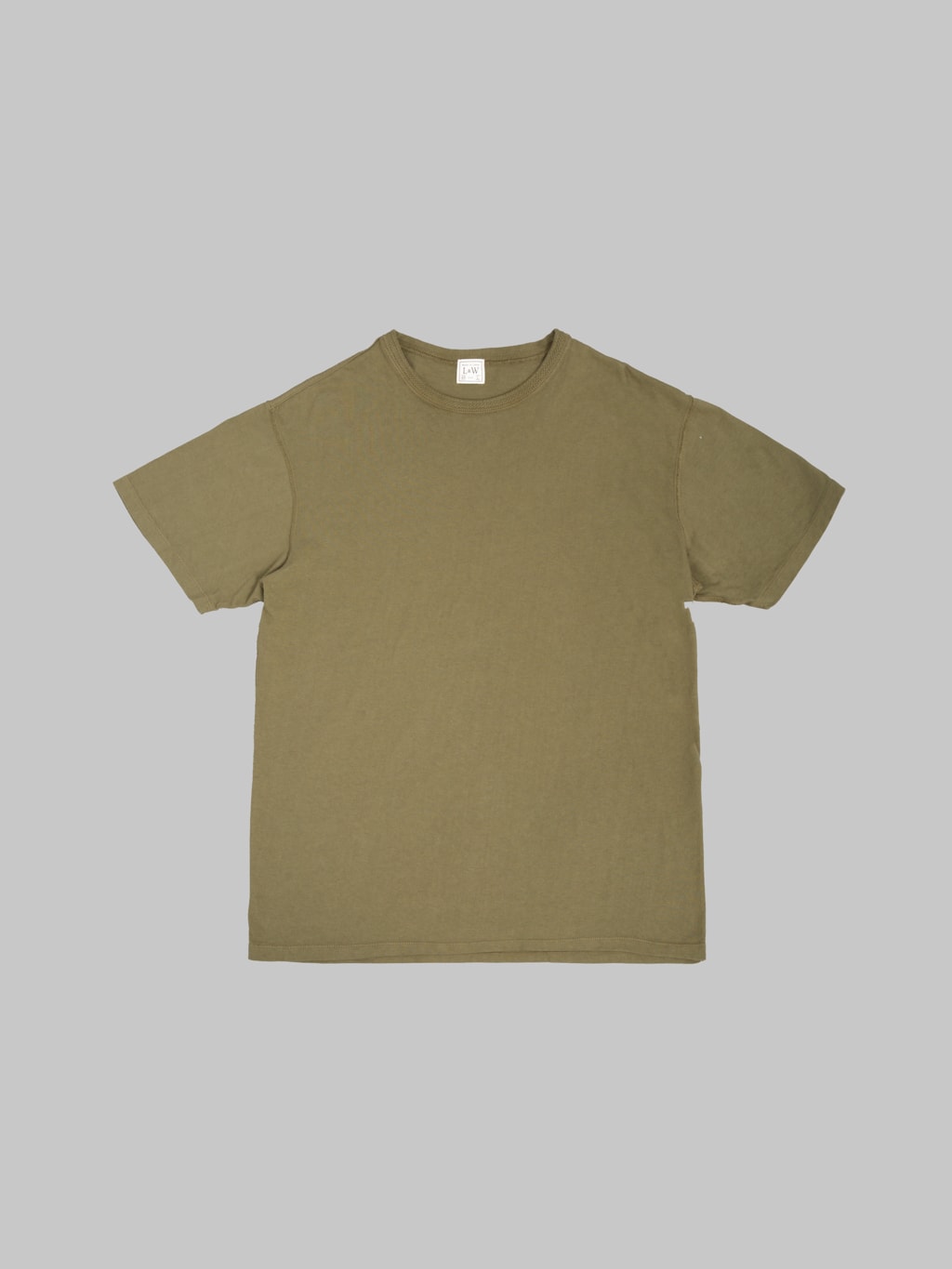 Loop & Weft Loopwheeled Shoulder Taped Crewneck T-Shirt Army Olive