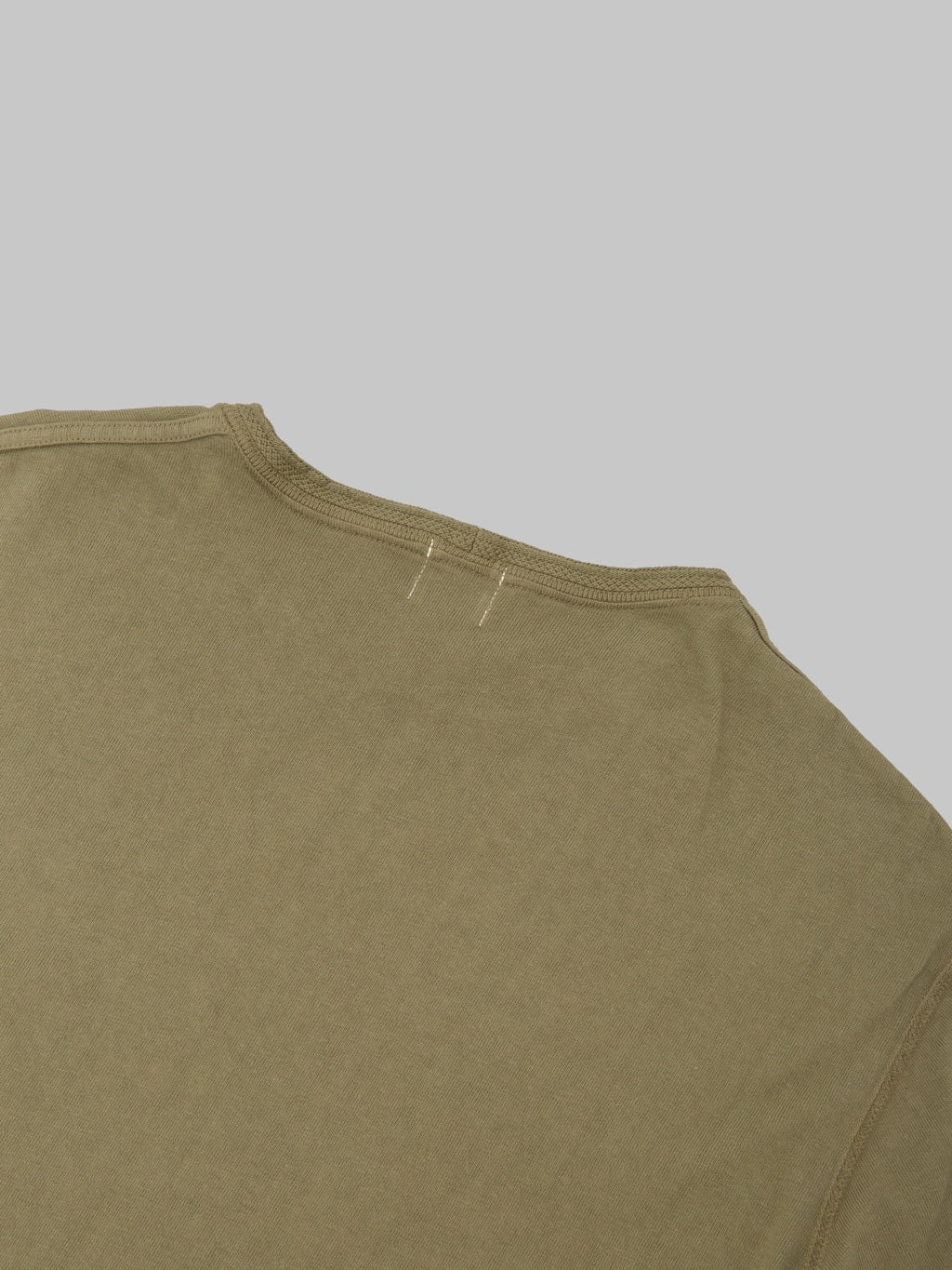 Loop & Weft Loopwheeled Shoulder Taped Crewneck T-Shirt Army Olive