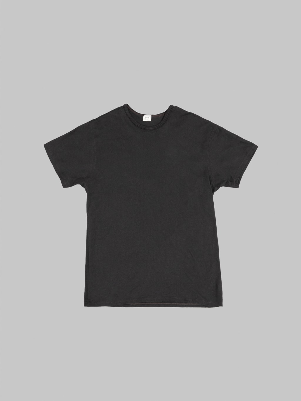 Loop & Weft Supima Cotton Classic Double Binder Crewneck T-Shirt Royal Black