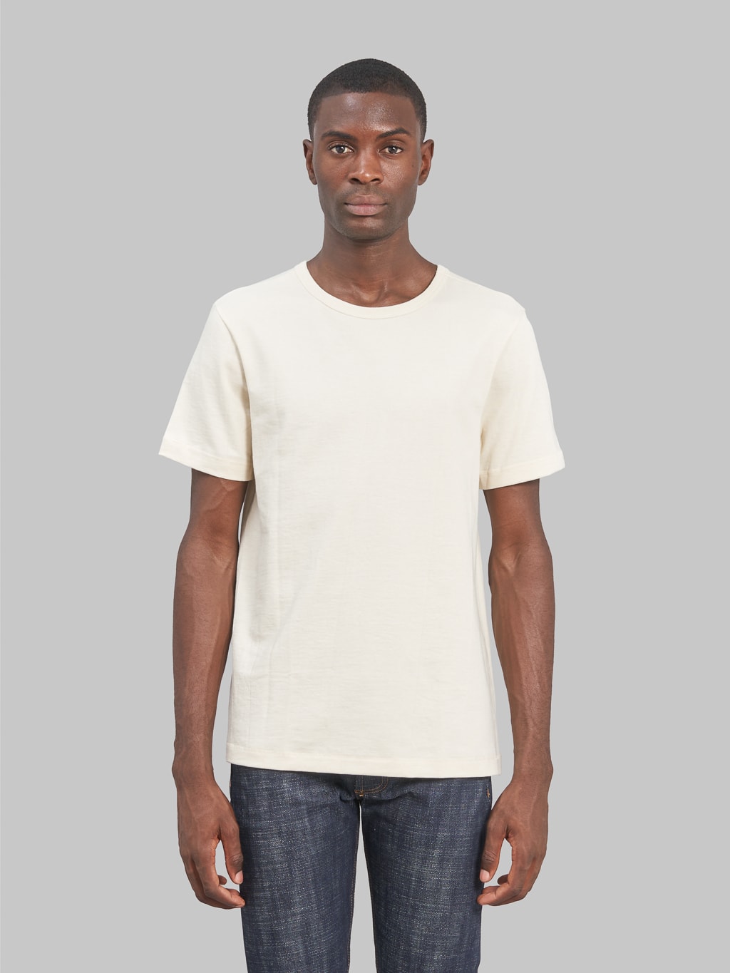 merz b schwanen 215 heavyweight loopwheeled tshirt nature classic front fit