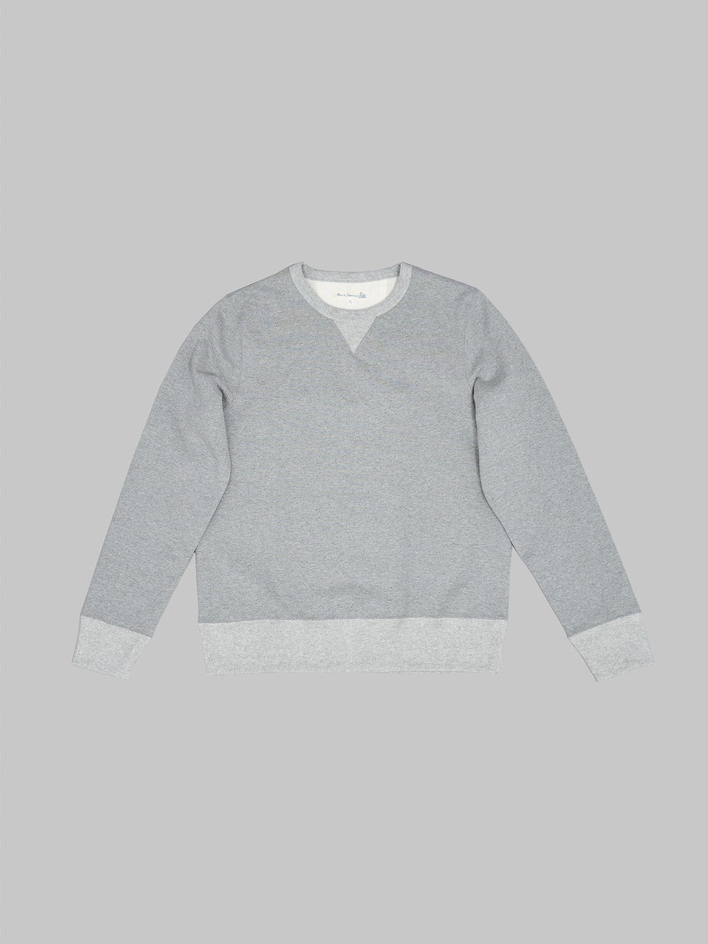 Merz b schwanen loopwheeled sweatshirt heavy grey front view