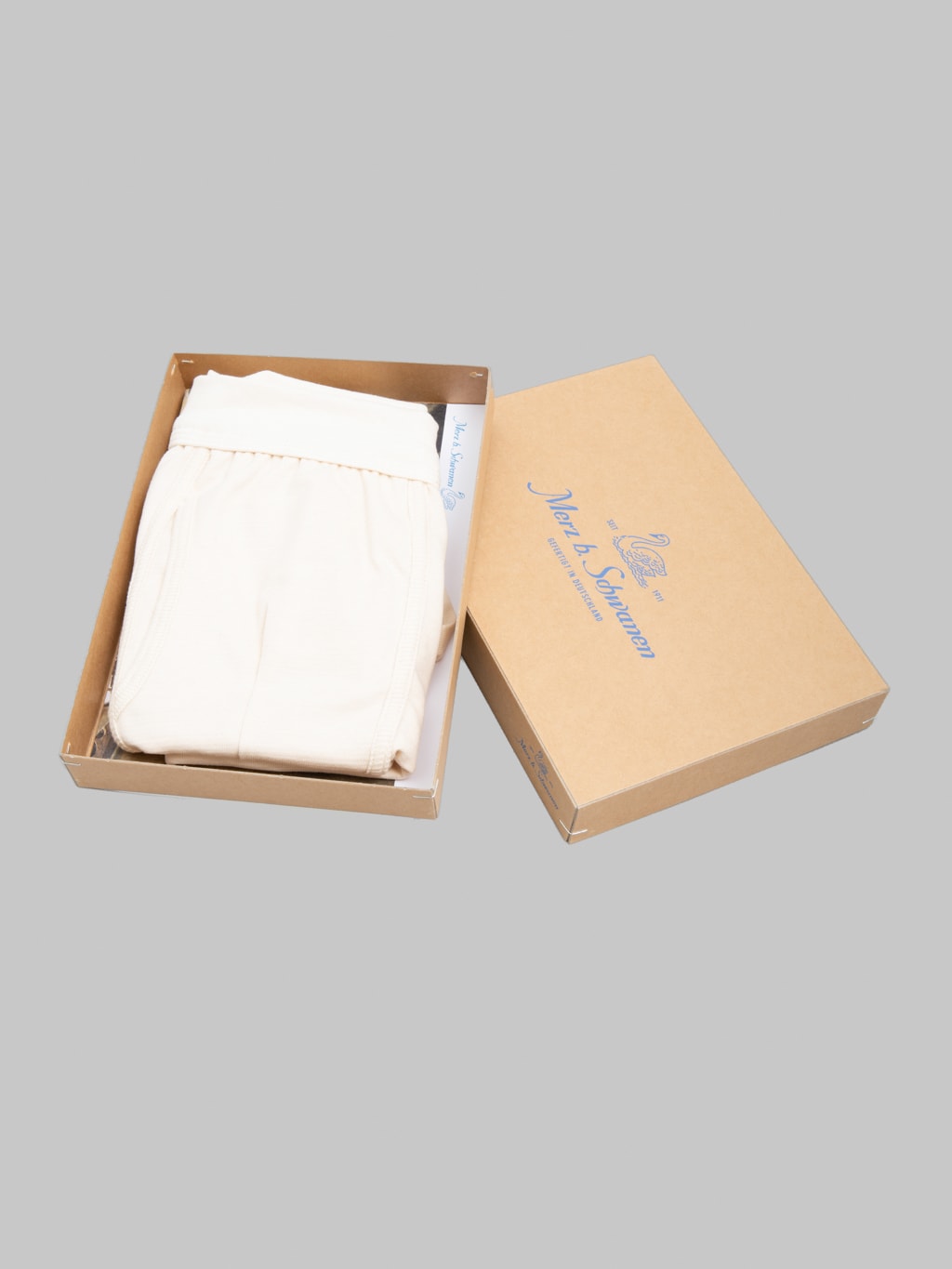 Merz b. Schwanen 254 2-Thread 8.6oz Loopwheeled Boxer Brief Nature