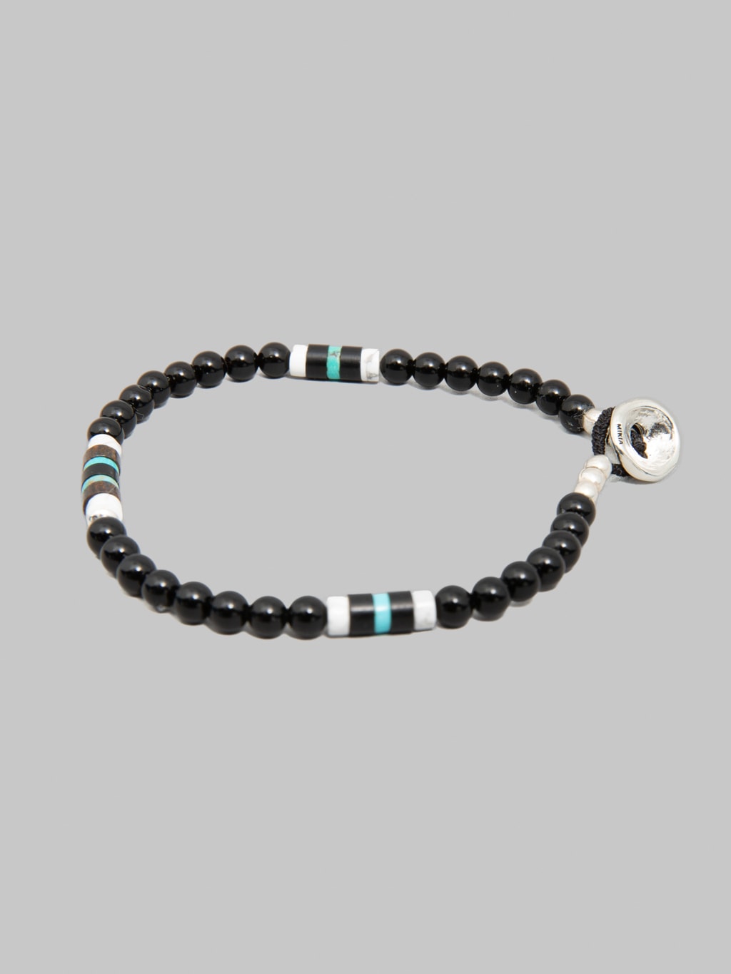 Mikia 4mm Stone Bracelet Onyx