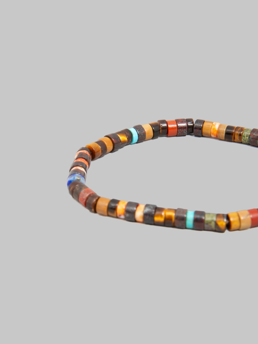 Mikia Heishi Beads Bracelet Brown Multi