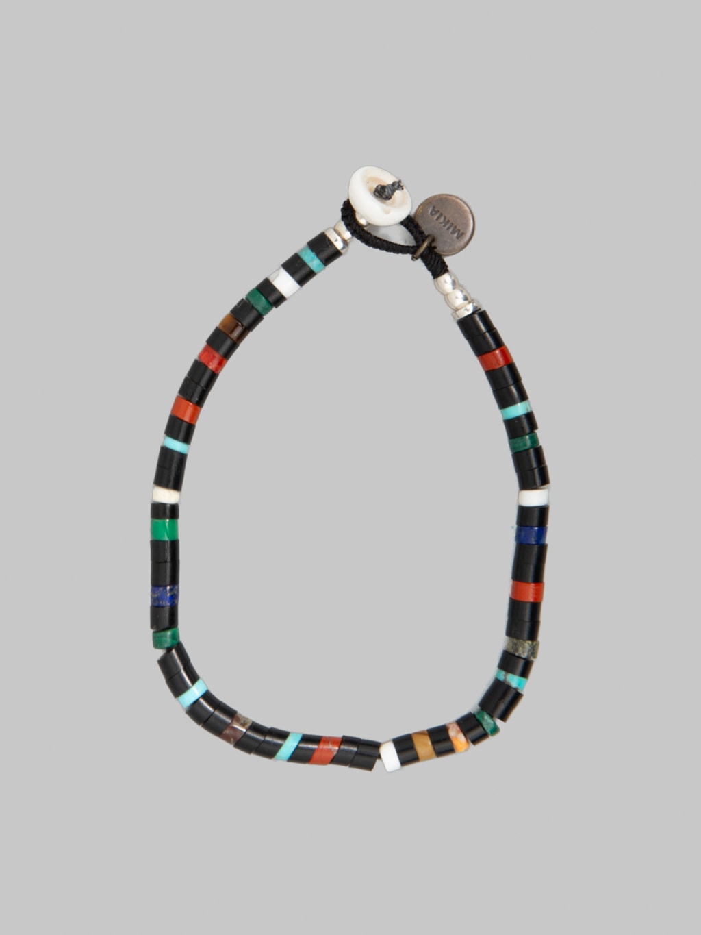 Mikia Heishi Beads Bracelet Jet Multi