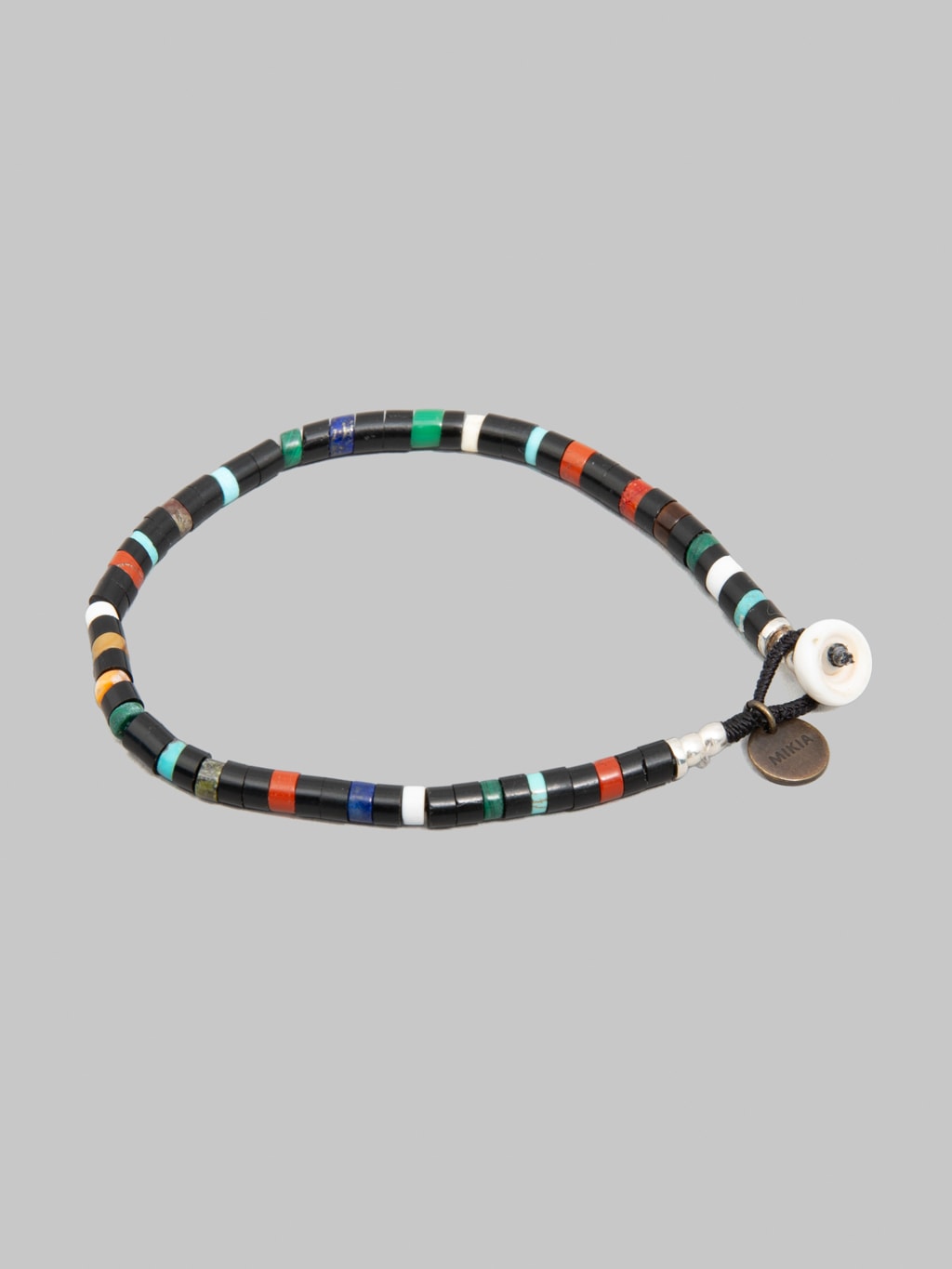 Mikia Heishi Beads Bracelet Jet Multi